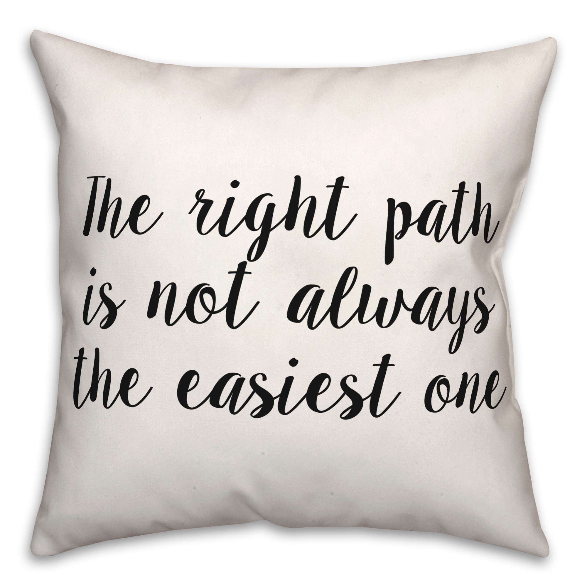 The Right Path 18x18 Spun Poly Pillow