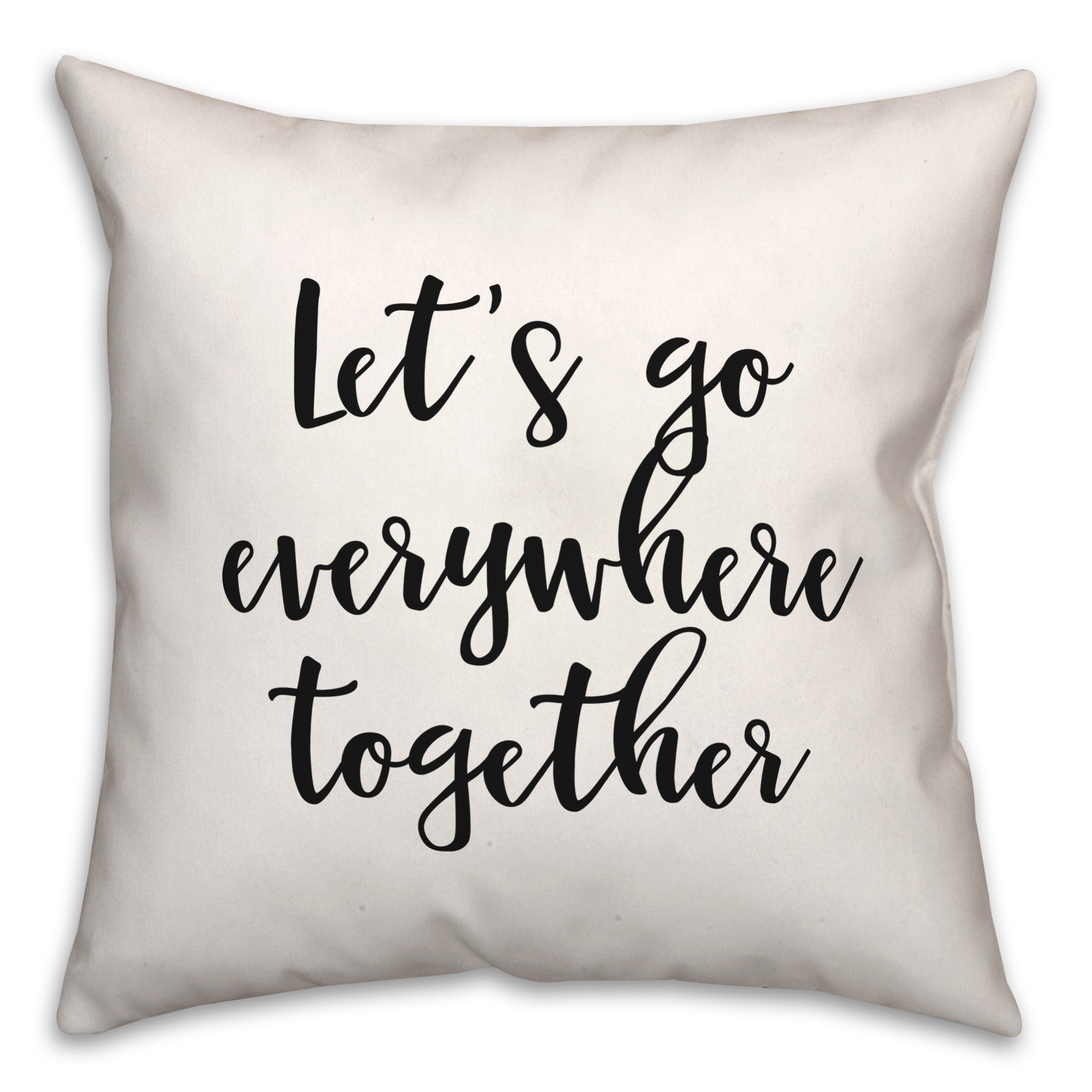 Everywhere  18x18 Spun Poly Pillow
