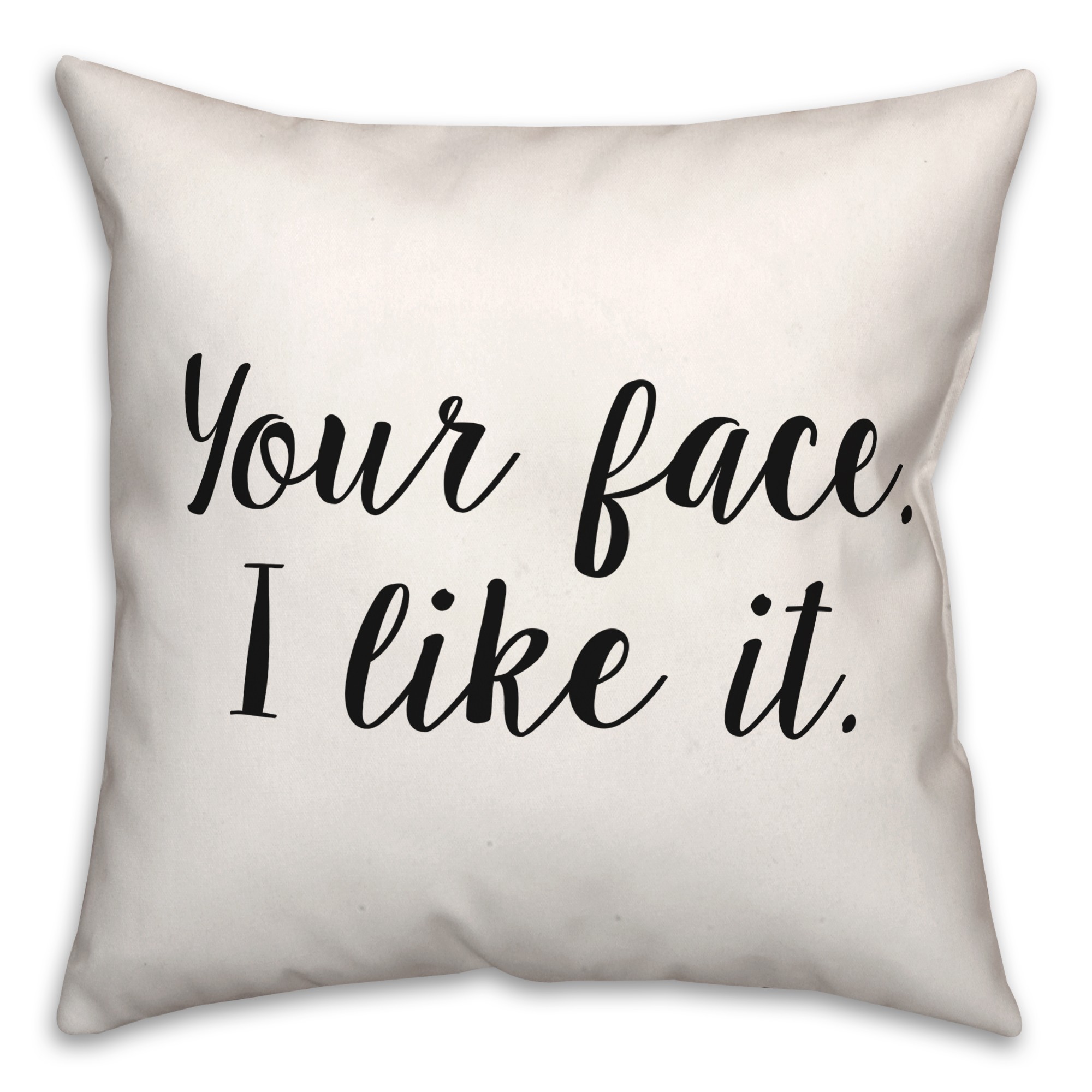 Face  18x18 Spun Poly Pillow