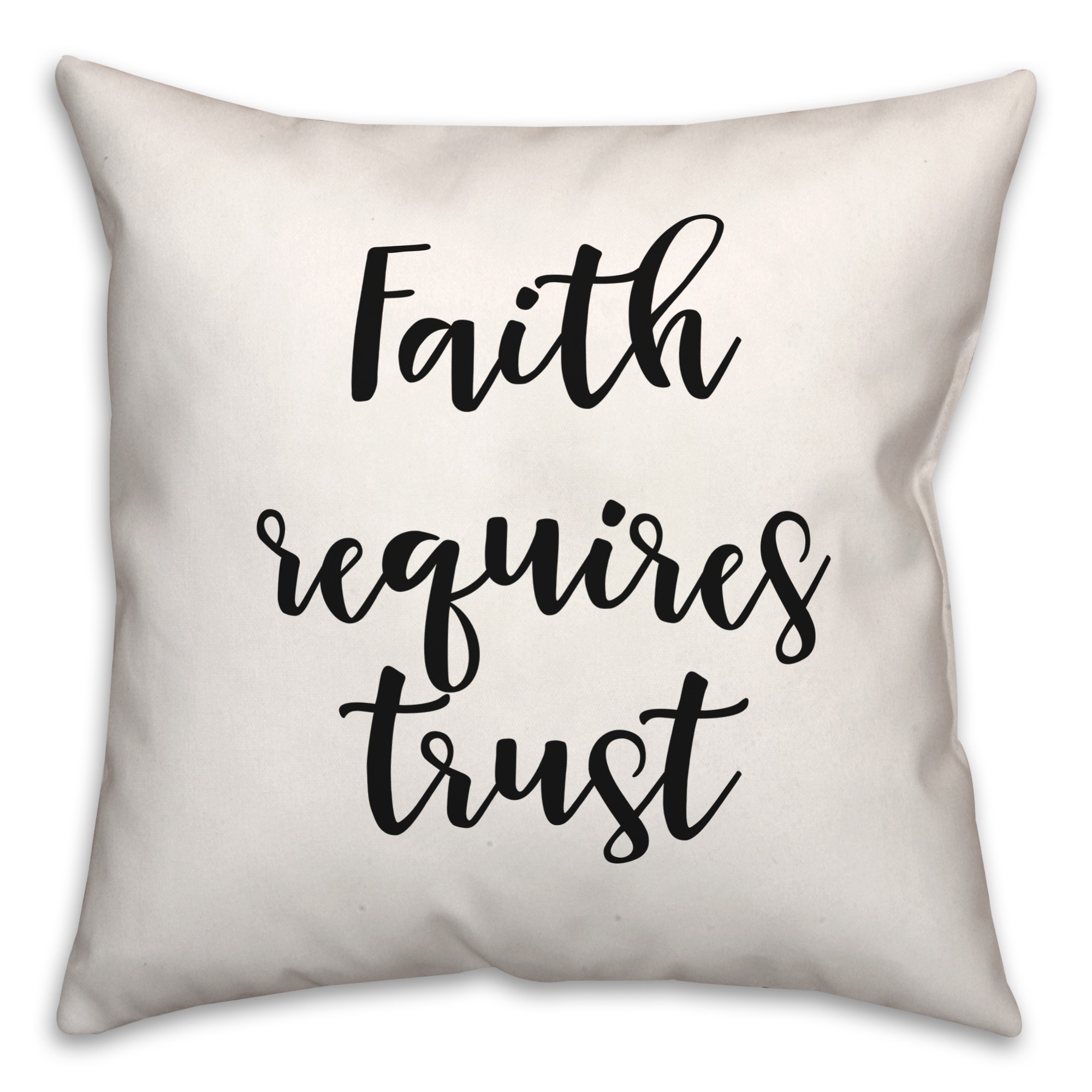 Faith  18x18 Spun Poly Pillow