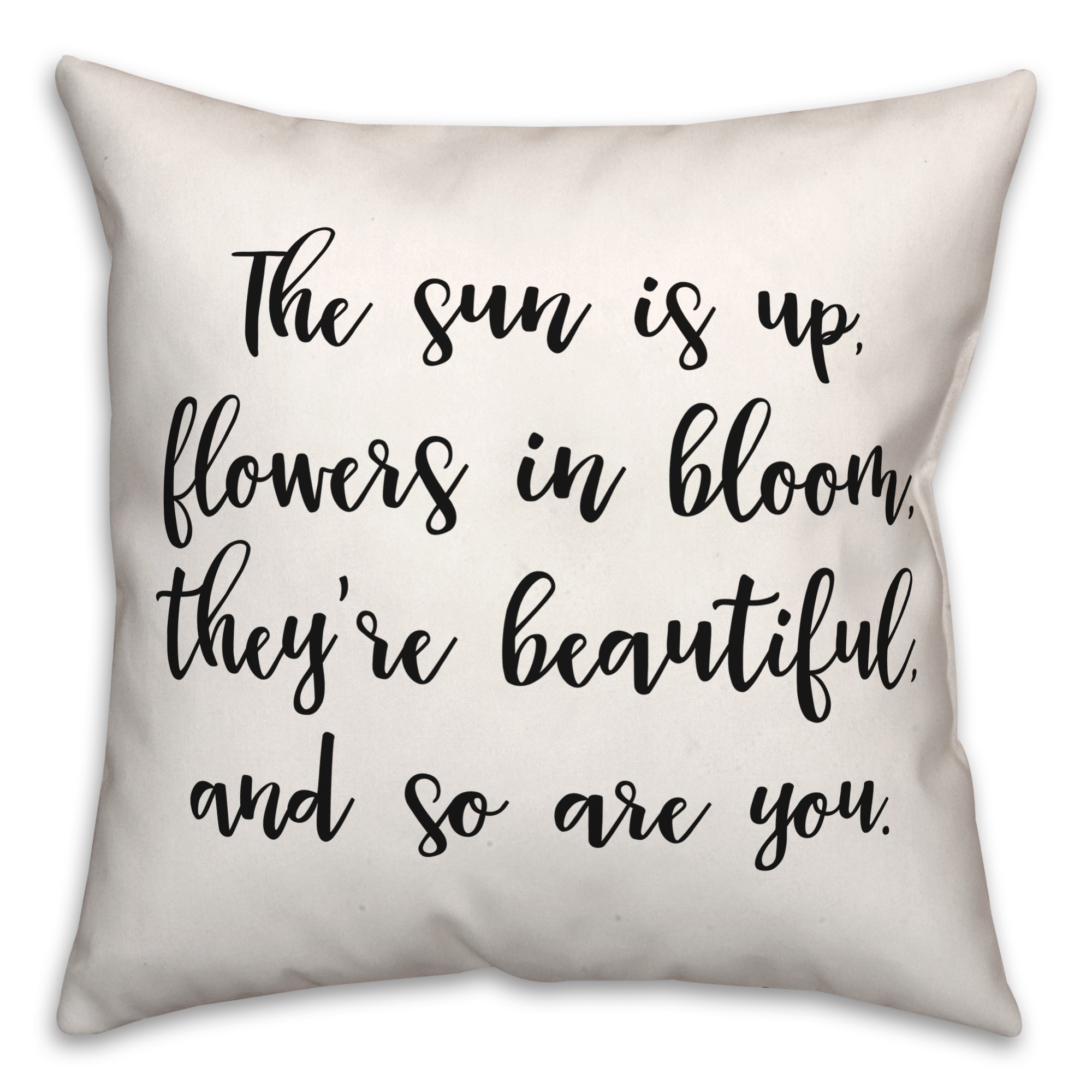 Flowers  18x18 Spun Poly Pillow