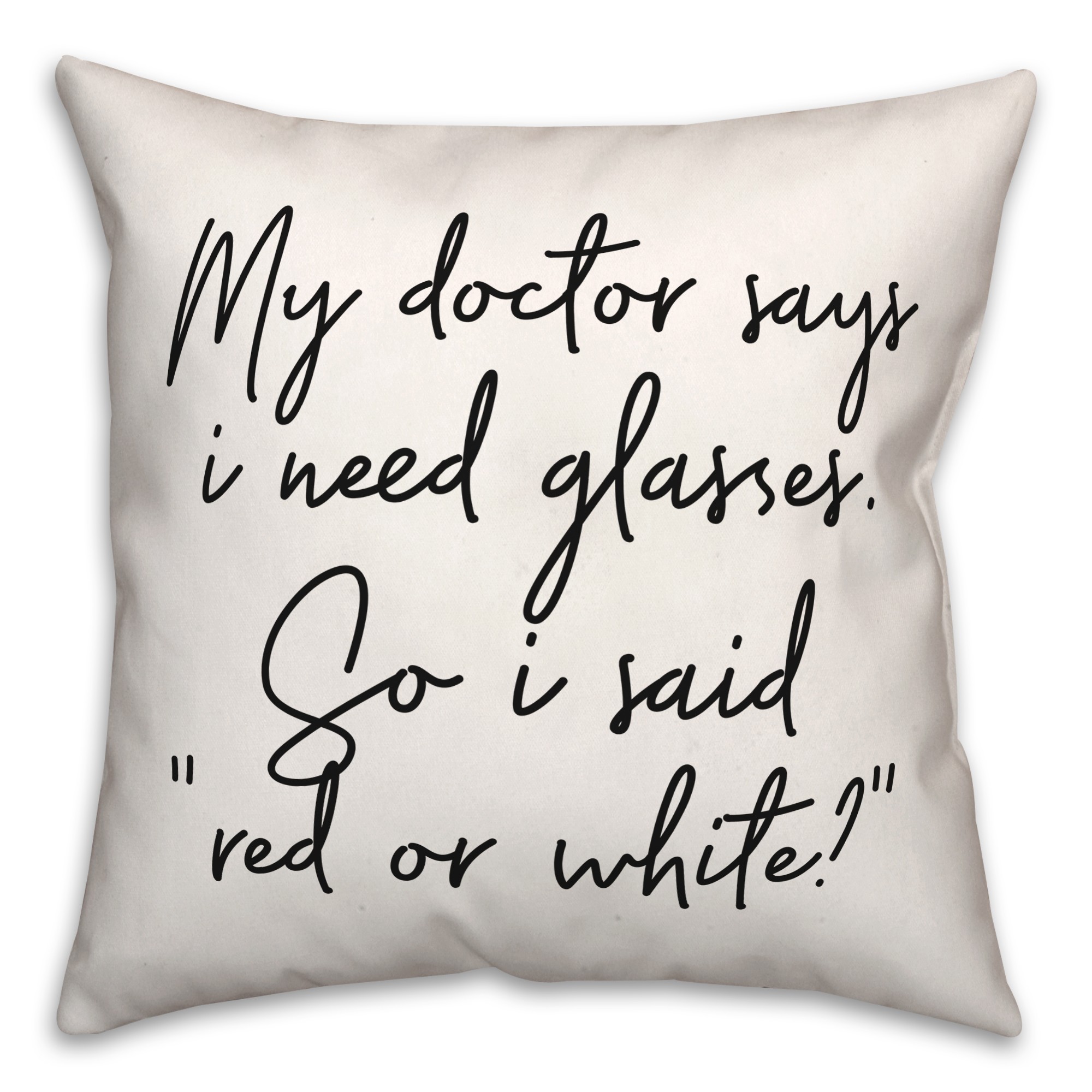 Glasses  18x18 Spun Poly Pillow