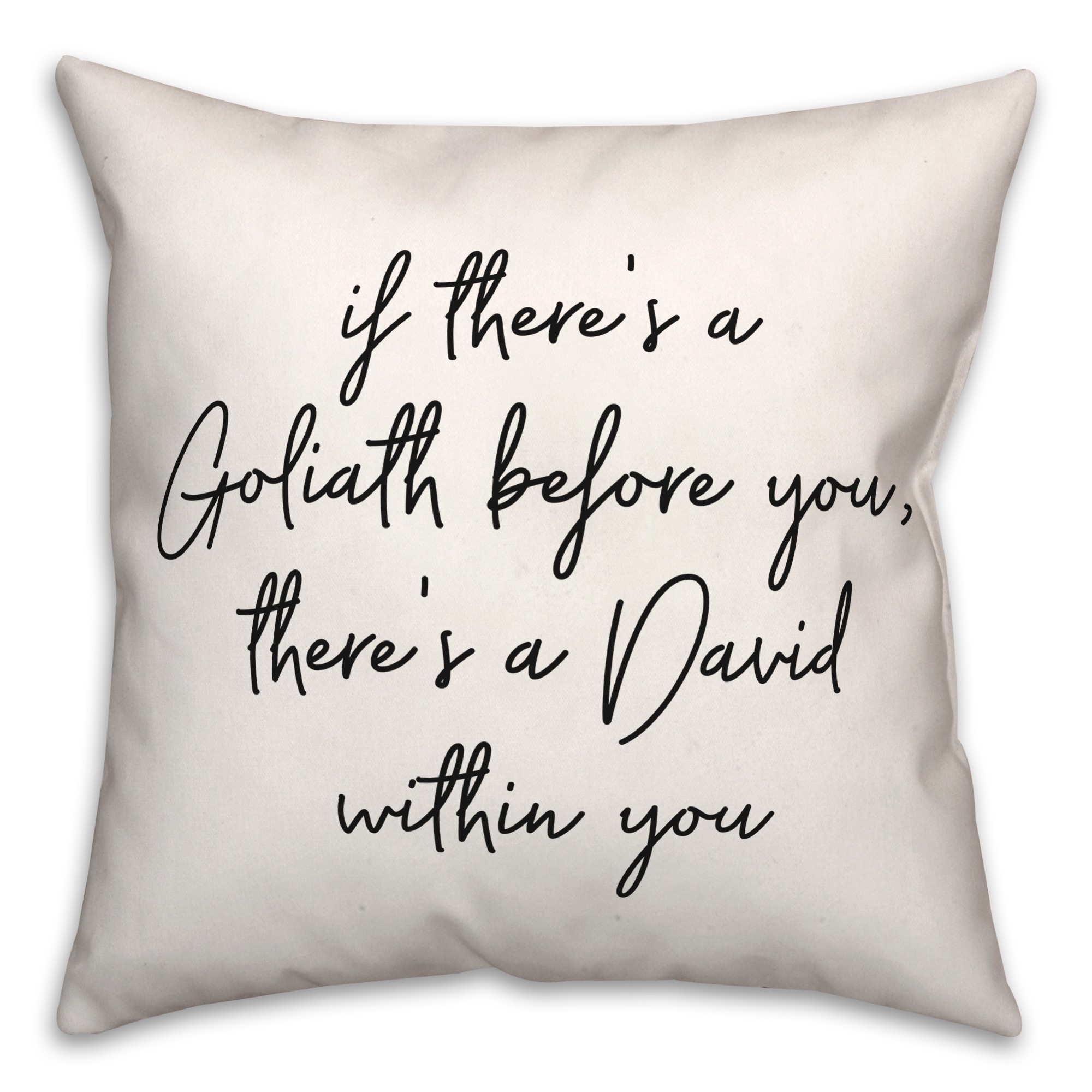 Goliath And David  18x18 Spun Poly Pillow