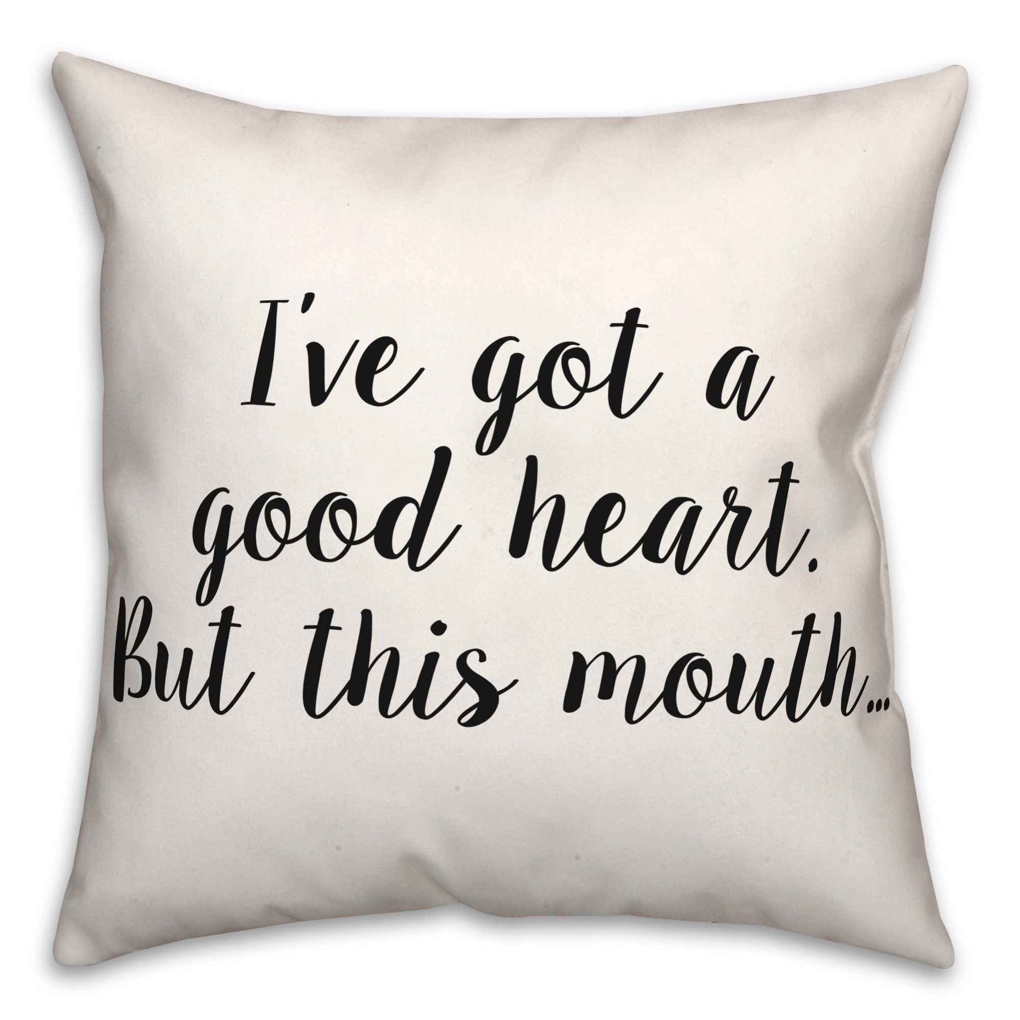 Good Heart  18x18 Spun Poly Pillow
