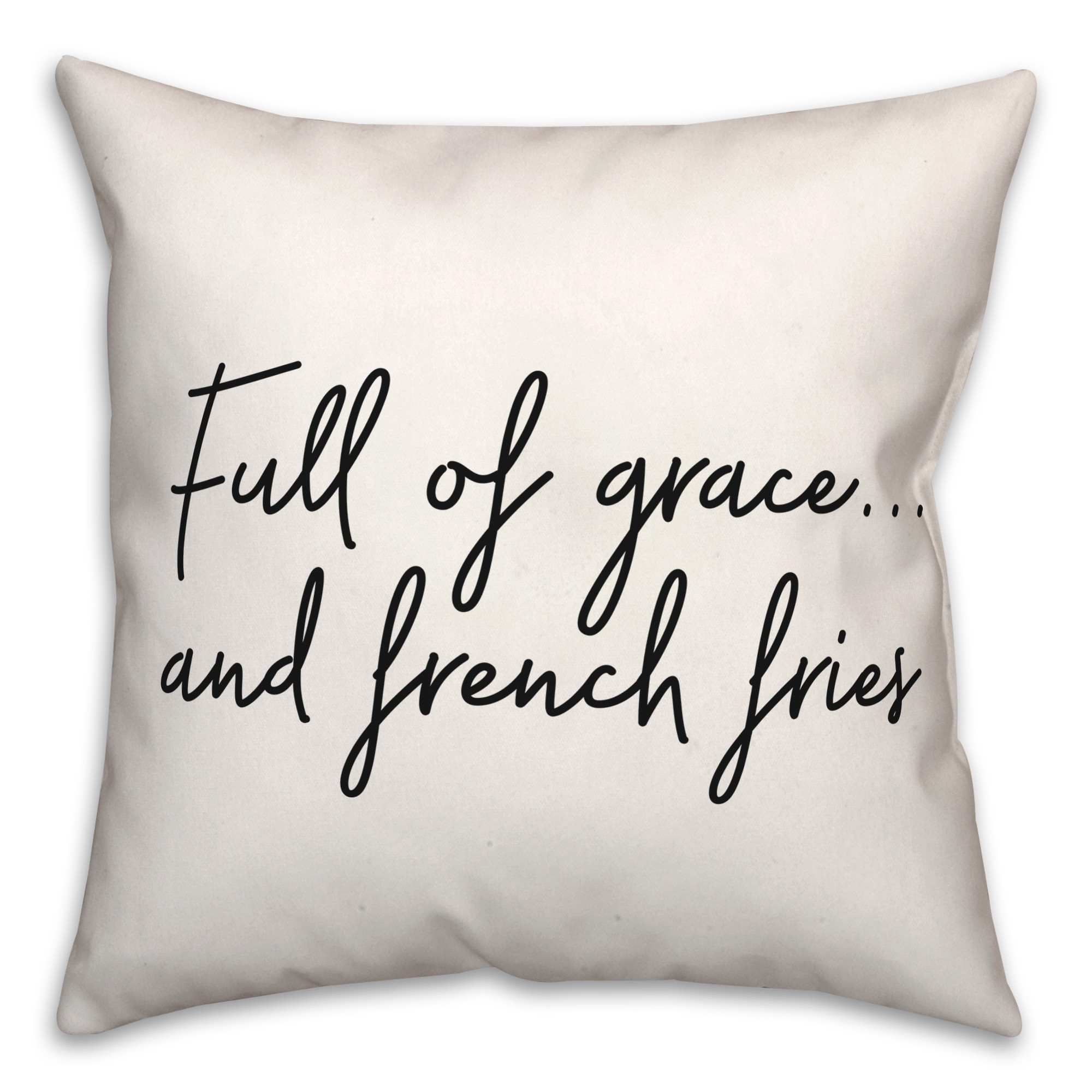 Grace And French Fries  18x18 Spun Poly Pillow
