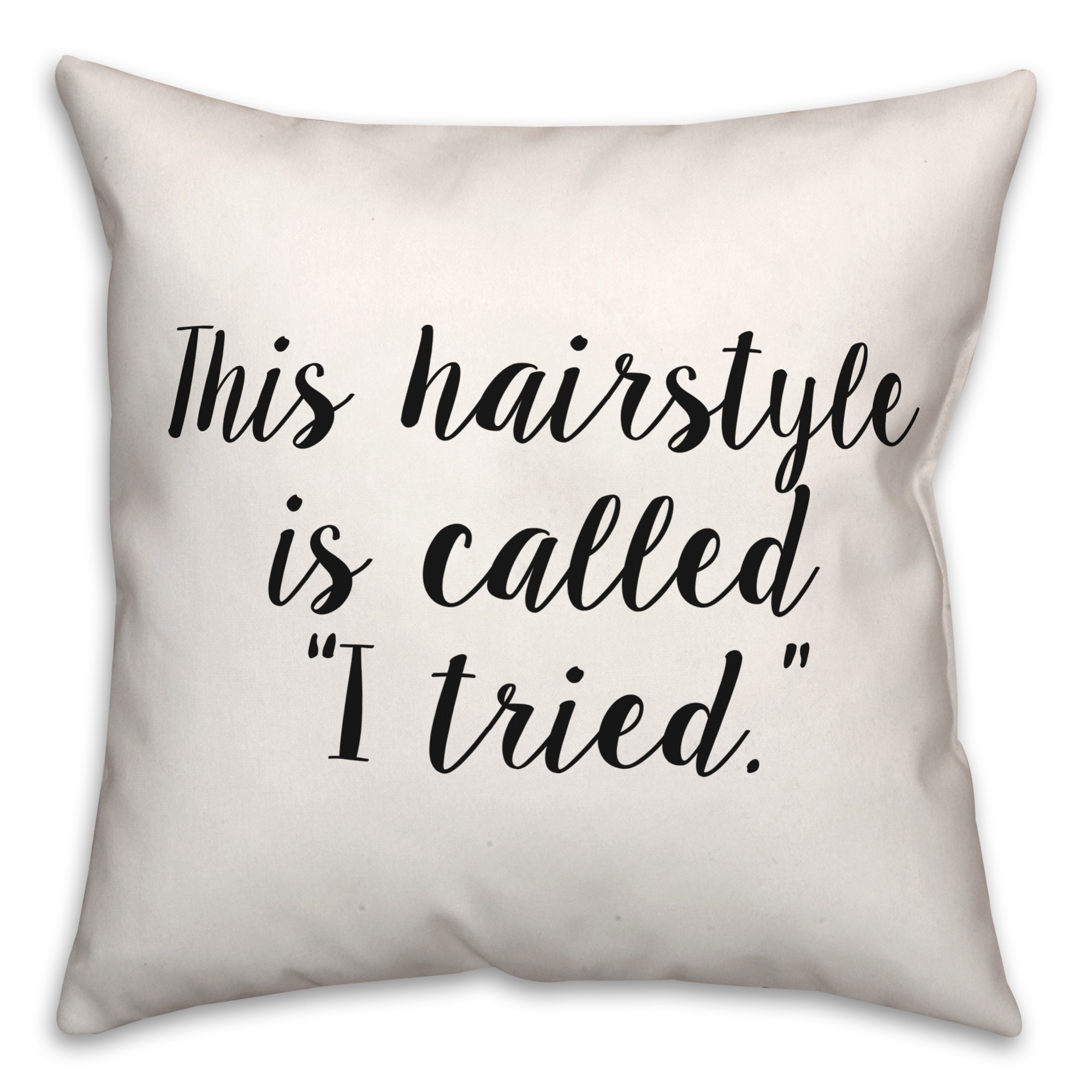 Hairstyle  18x18 Spun Poly Pillow
