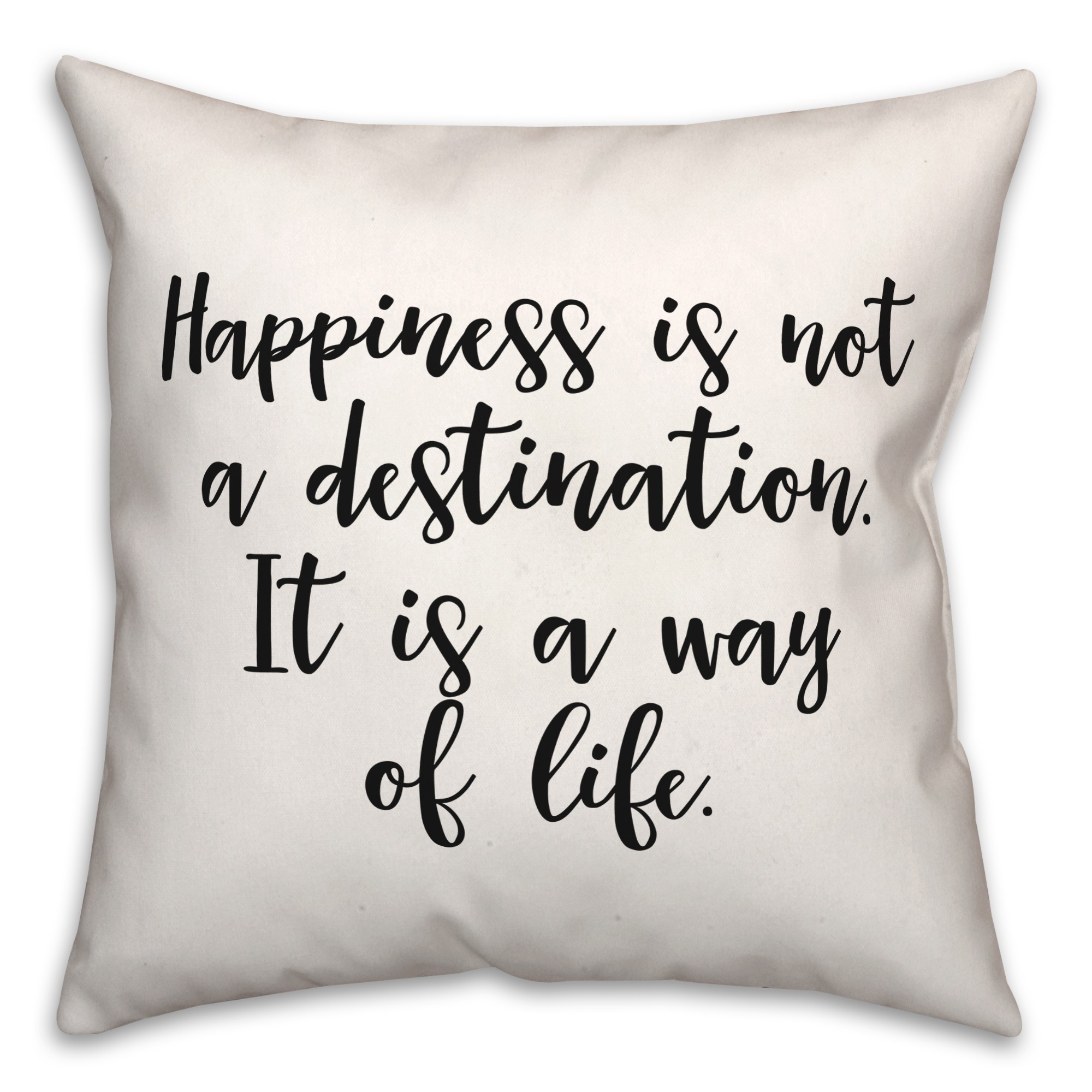 Happiness  18x18 Spun Poly Pillow