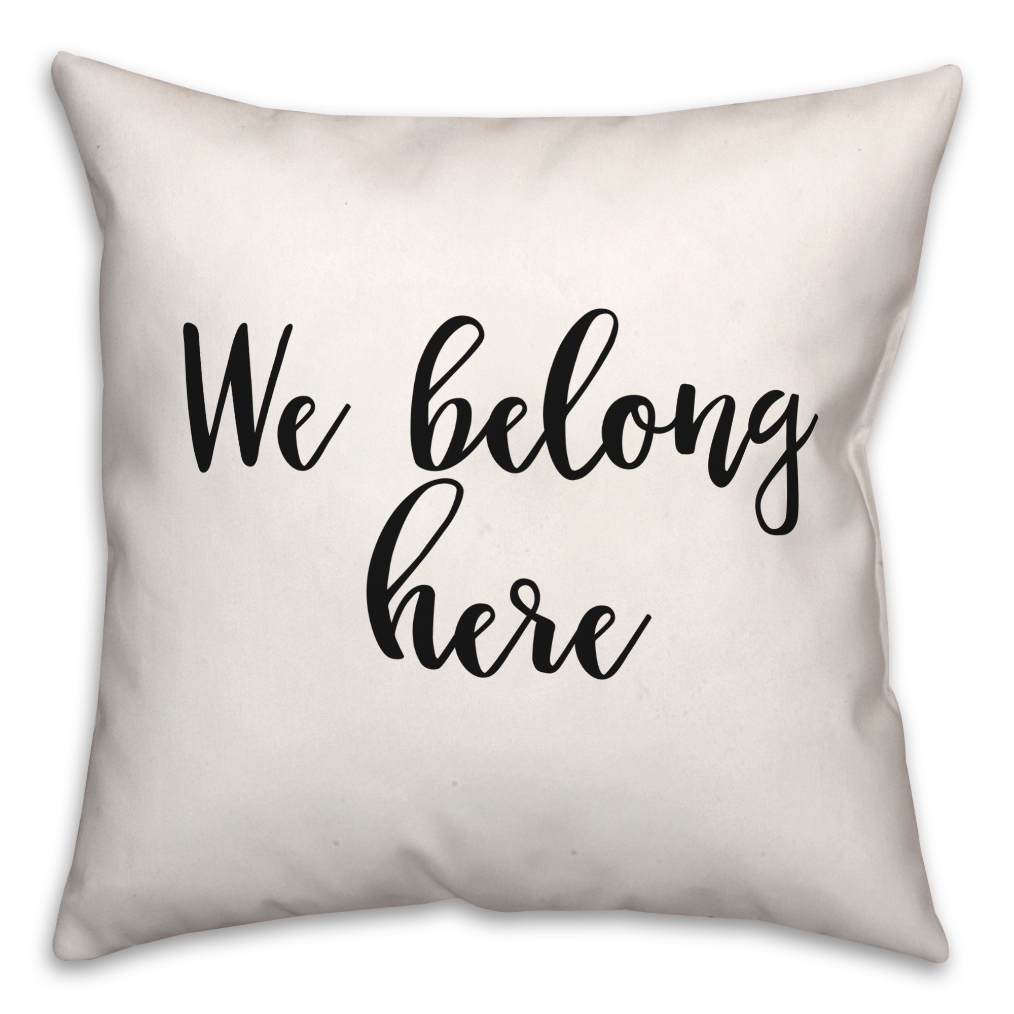 Here  18x18 Spun Poly Pillow