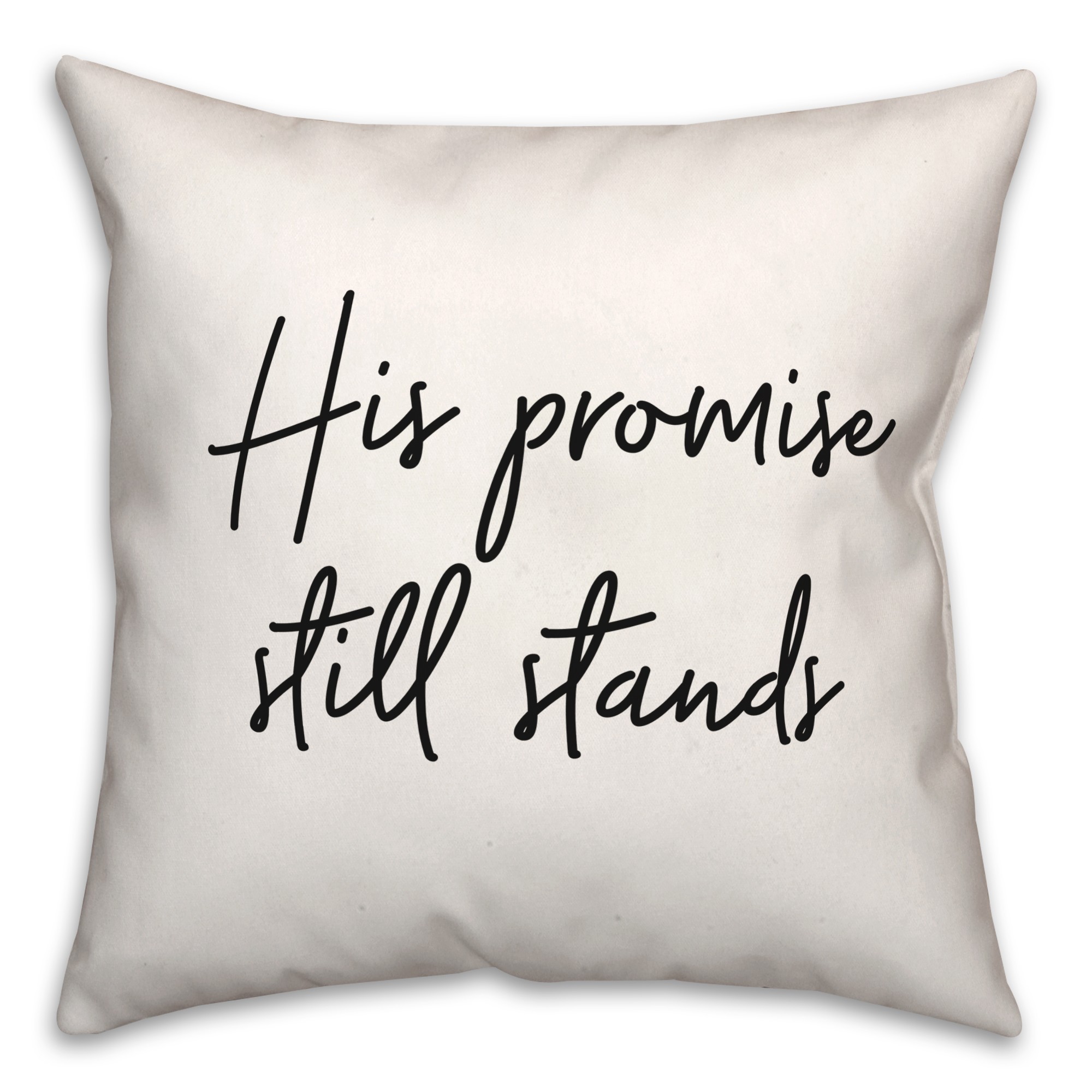 His Promise  18x18 Spun Poly Pillow