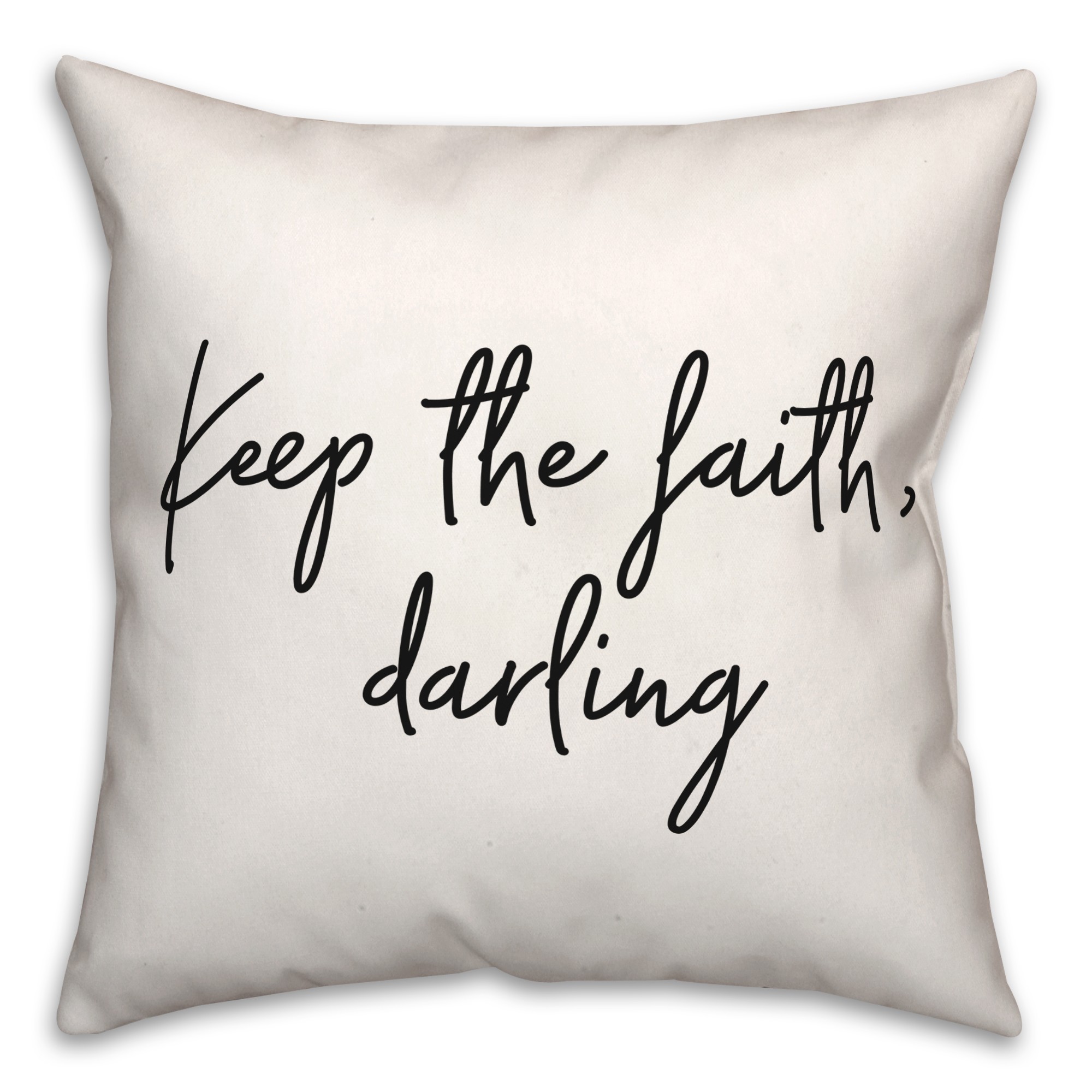 Keep The Faith  18x18 Spun Poly Pillow