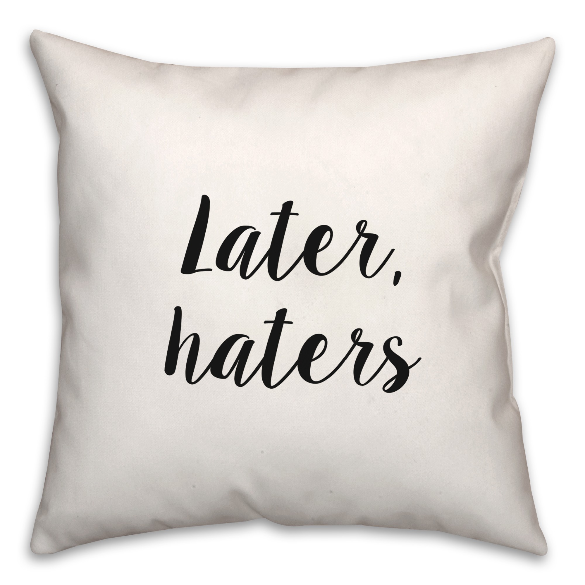 Later  18x18 Spun Poly Pillow