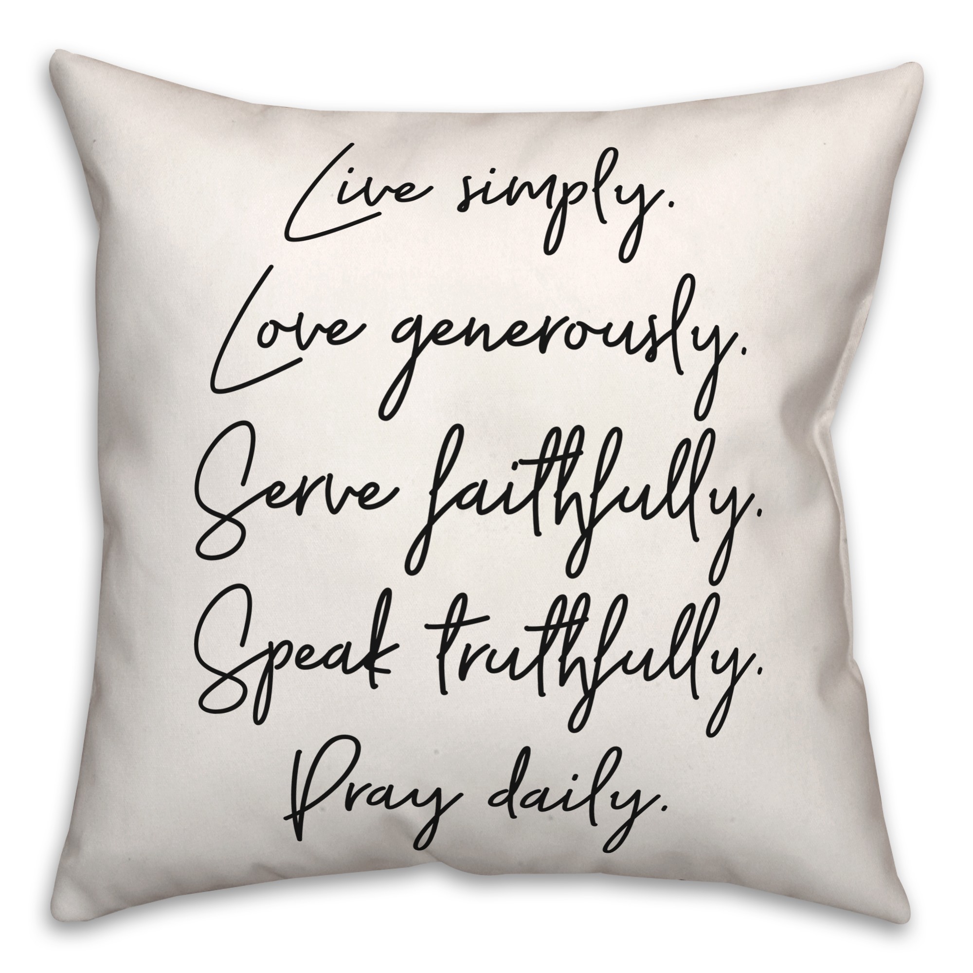 List  18x18 Spun Poly Pillow