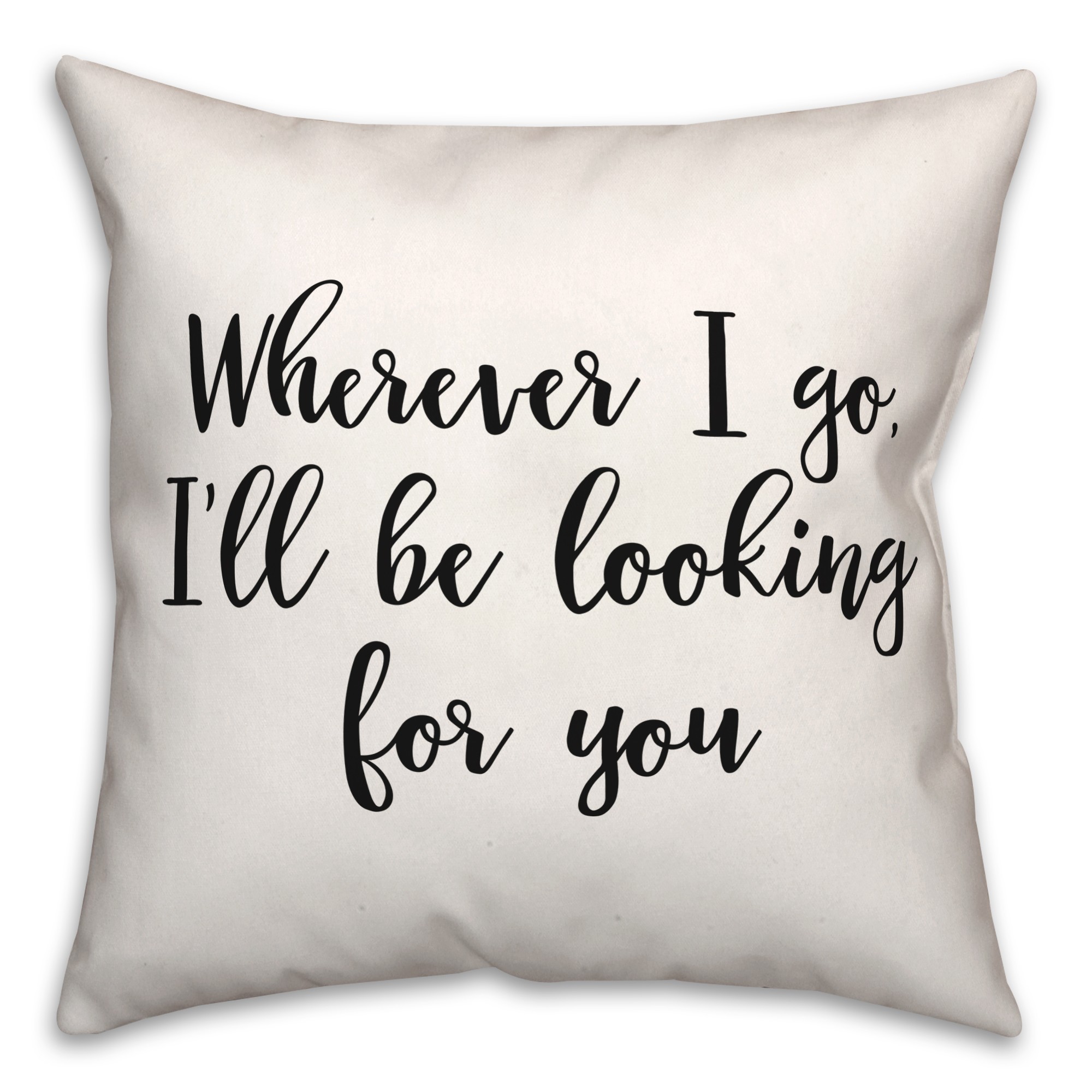 Looking  18x18 Spun Poly Pillow