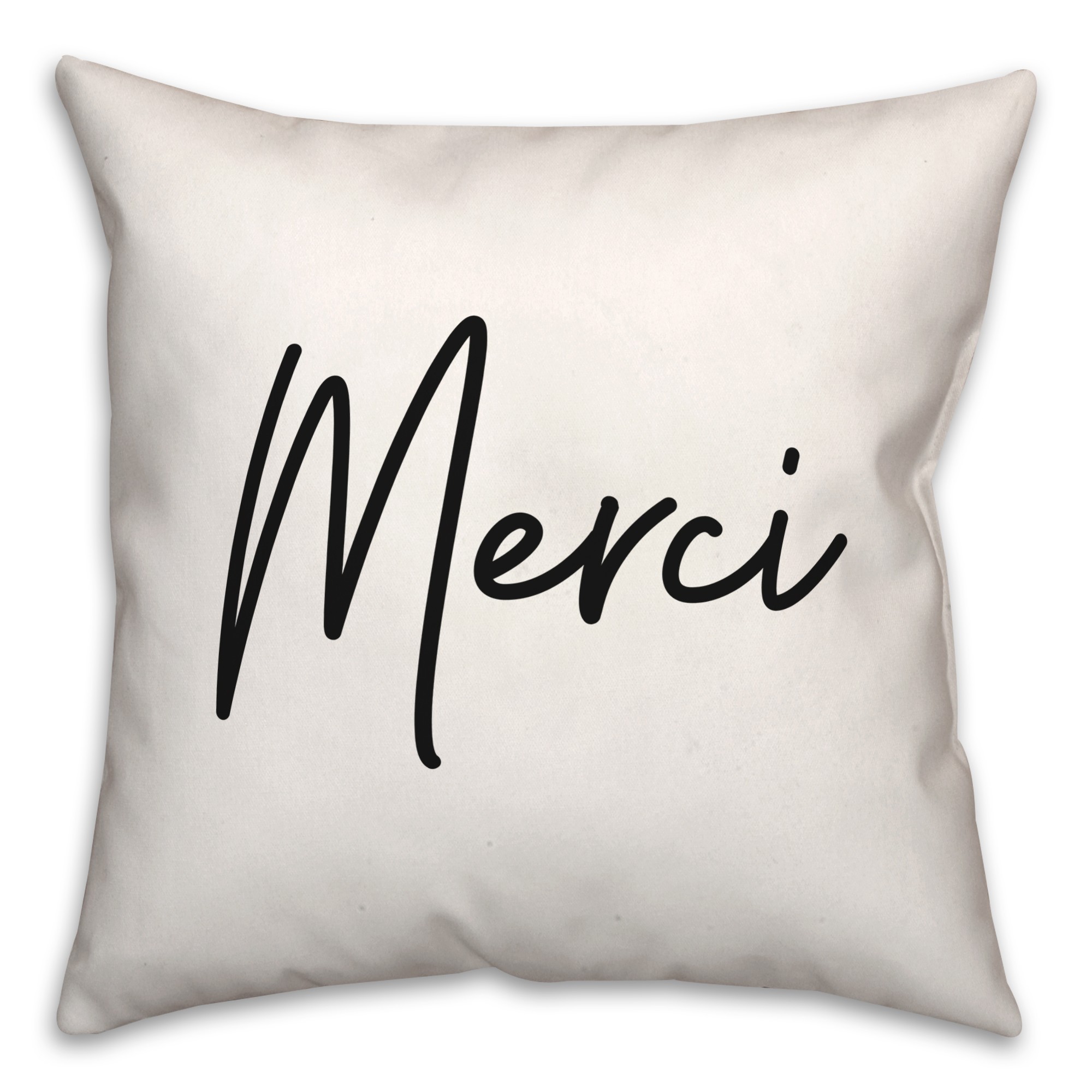 Merci  18x18 Spun Poly Pillow
