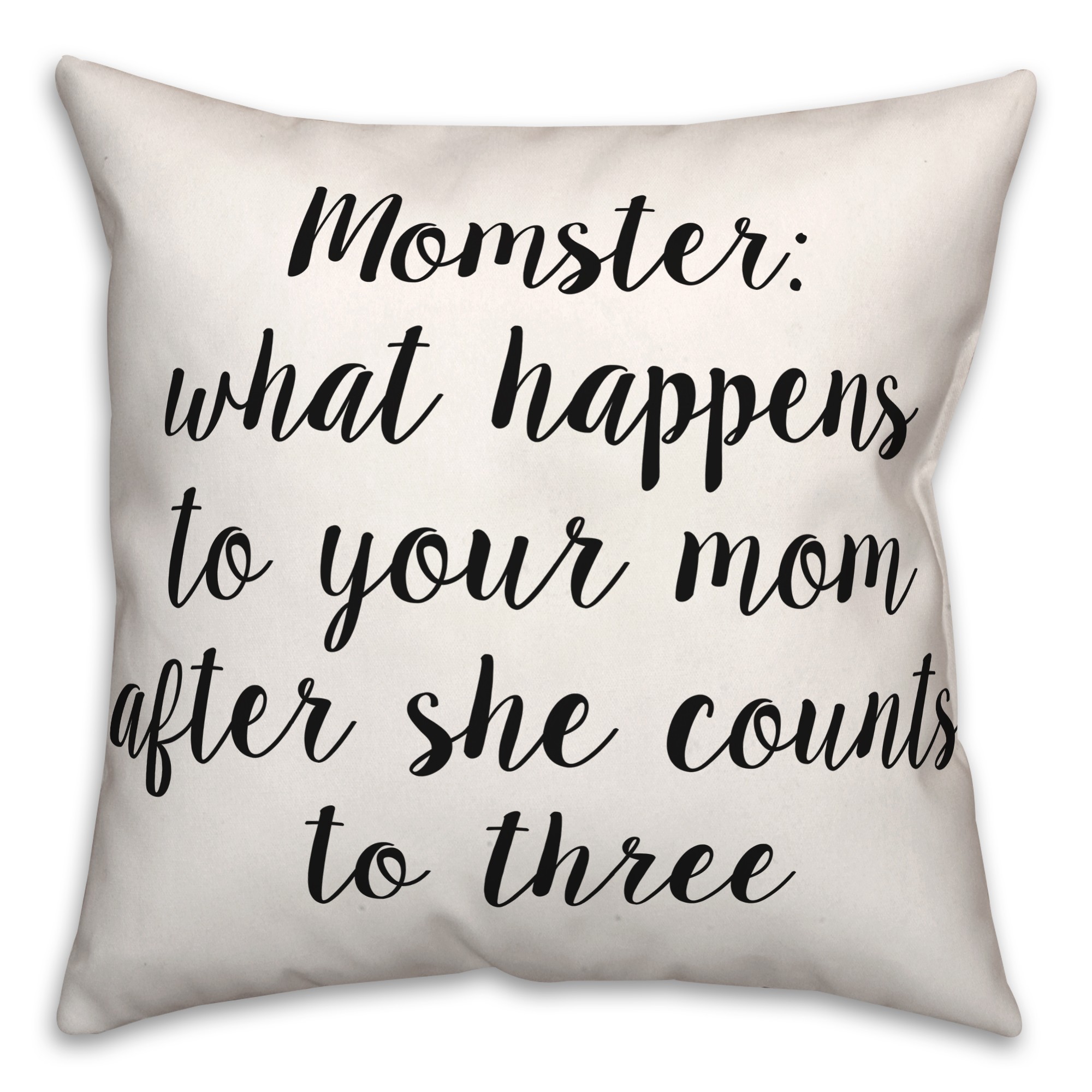 Momster  18x18 Spun Poly Pillow