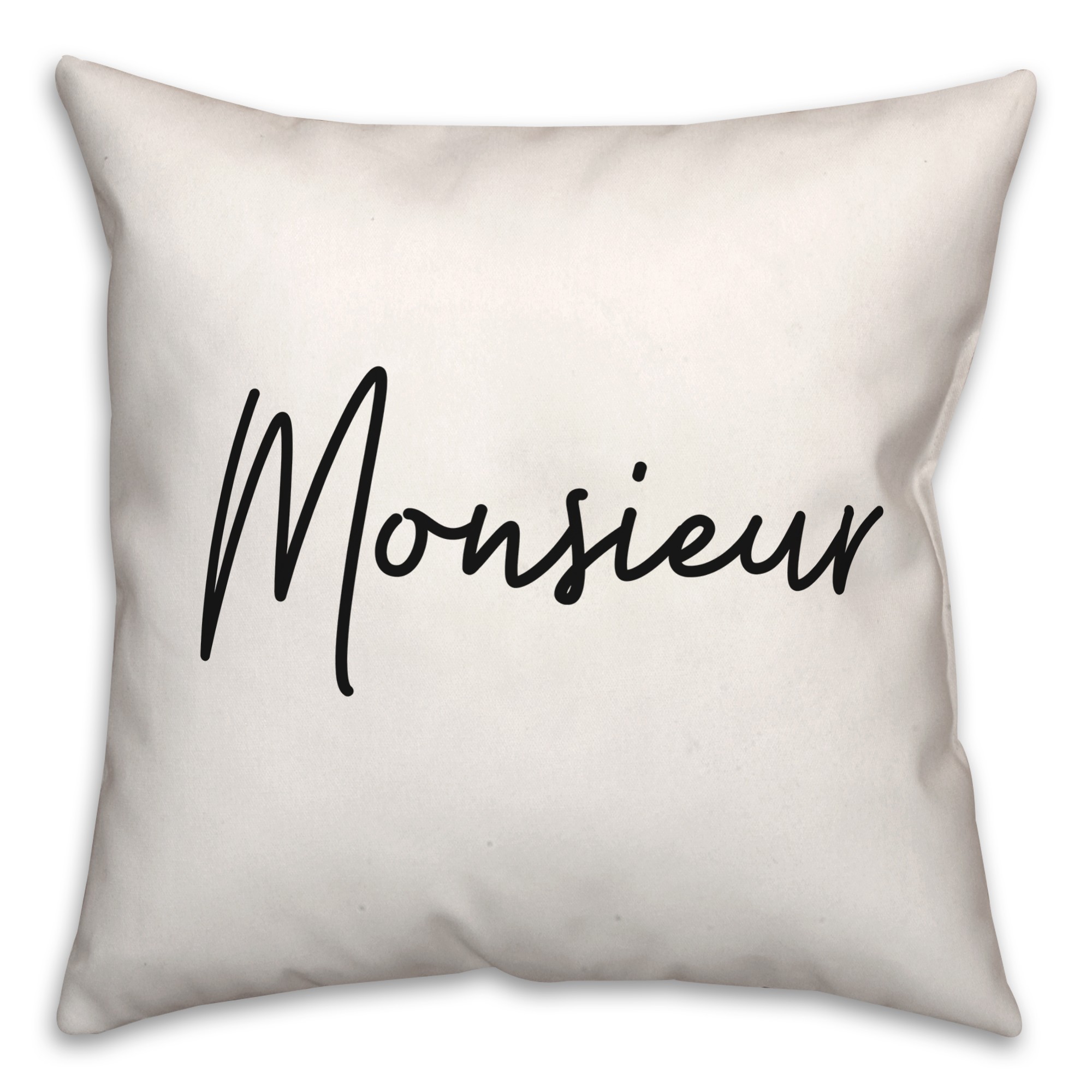 Monsieur  18x18 Spun Poly Pillow