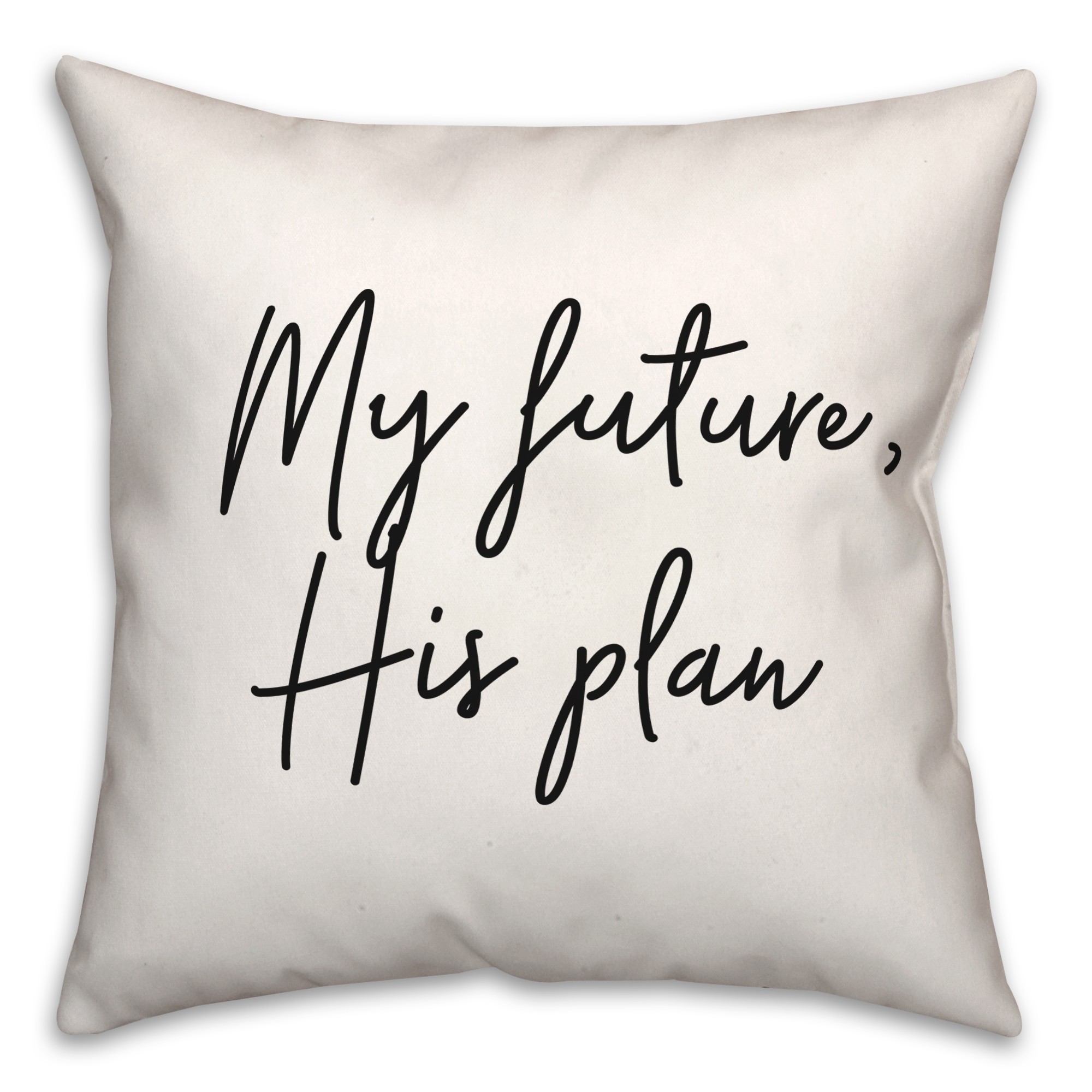 My Future His Plan  18x18 Spun Poly Pillow
