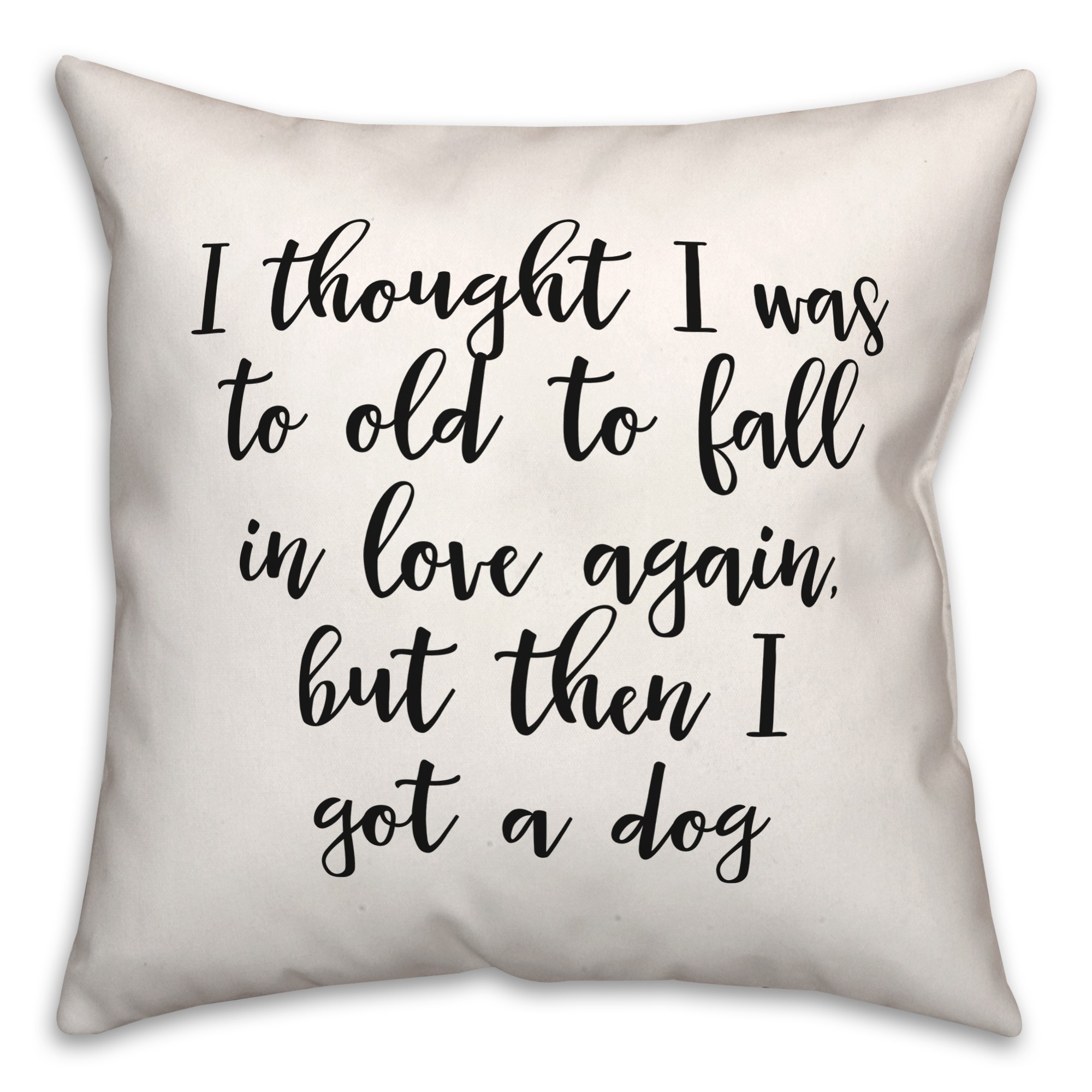 Old Dog  18x18 Spun Poly Pillow