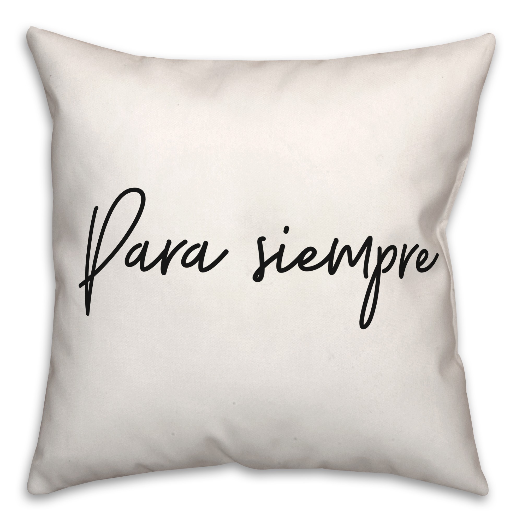 Para Siempre  18x18 Spun Poly Pillow