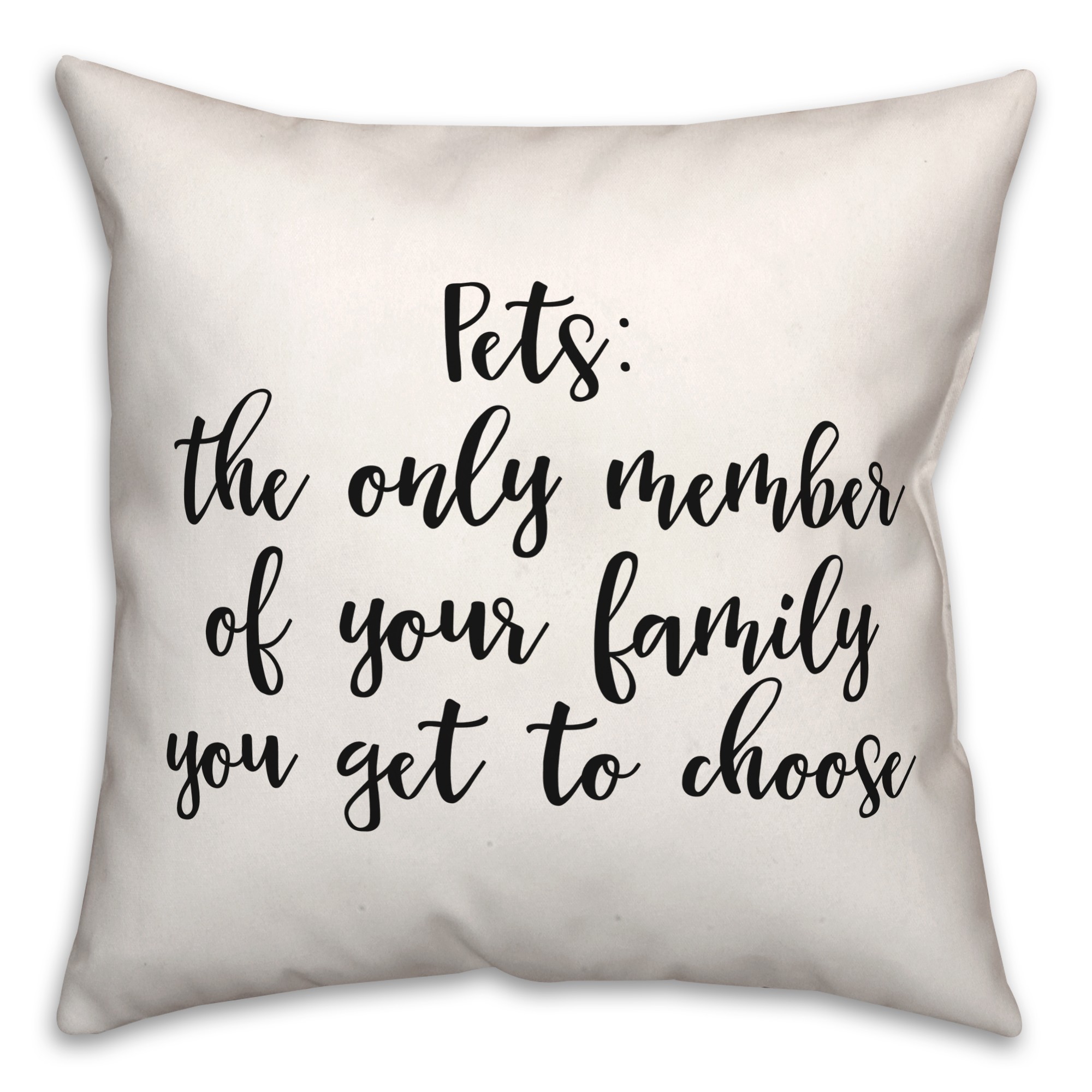 Pets  18x18 Spun Poly Pillow