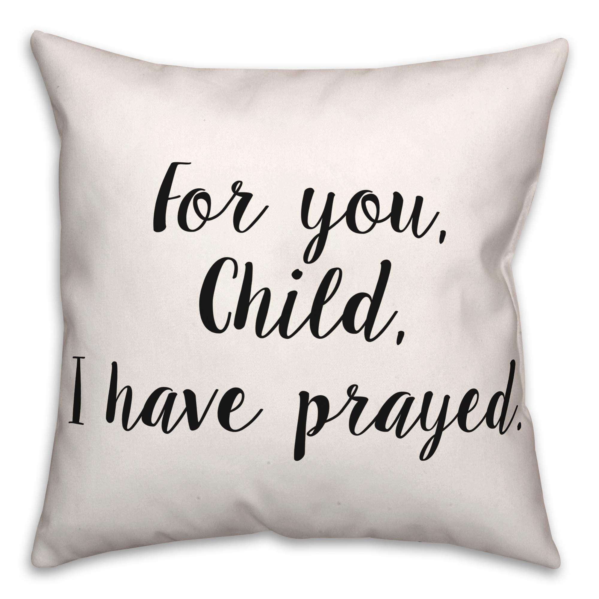 Prayed  18x18 Spun Poly Pillow