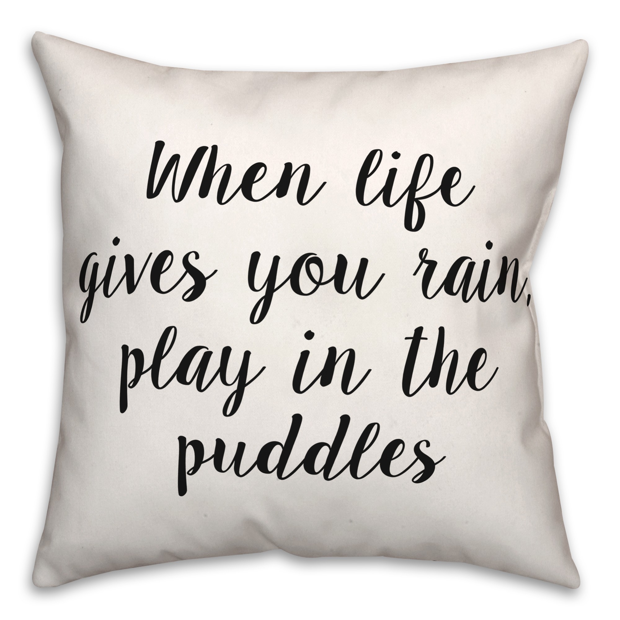 Puddles  18x18 Spun Poly Pillow