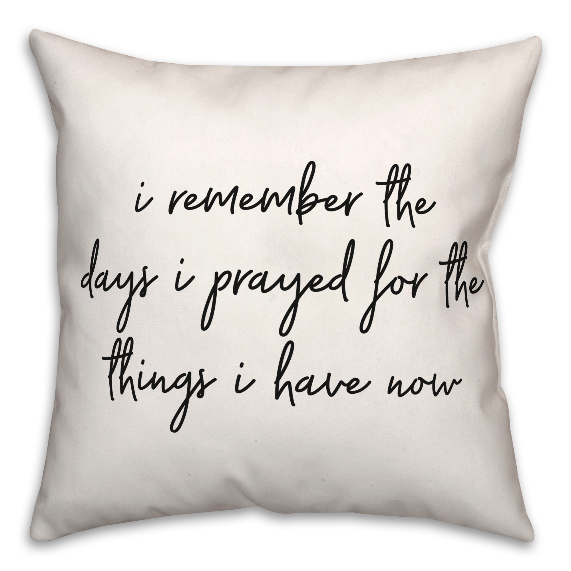 Remember  18x18 Spun Poly Pillow