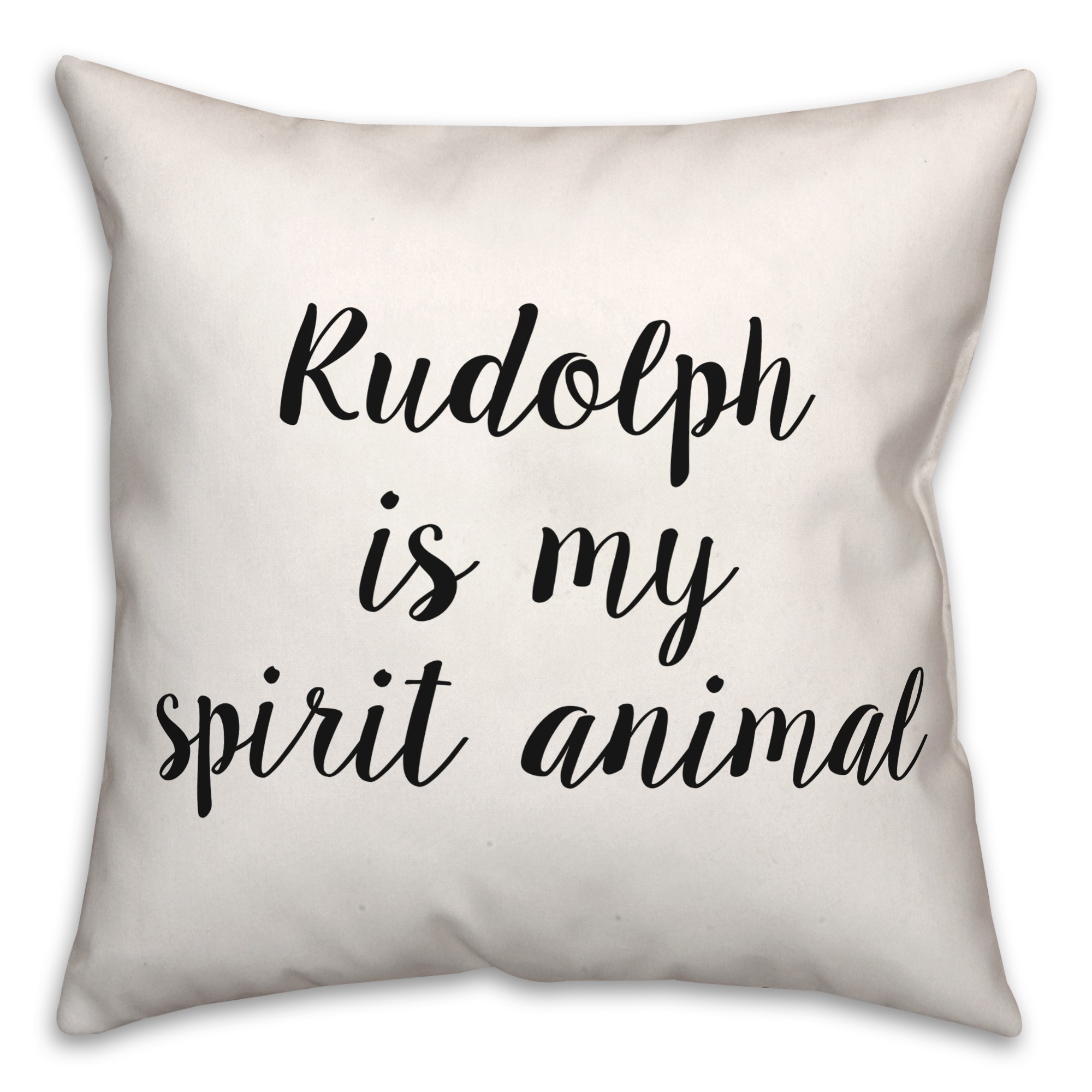 Rudolph  18x18 Spun Poly Pillow
