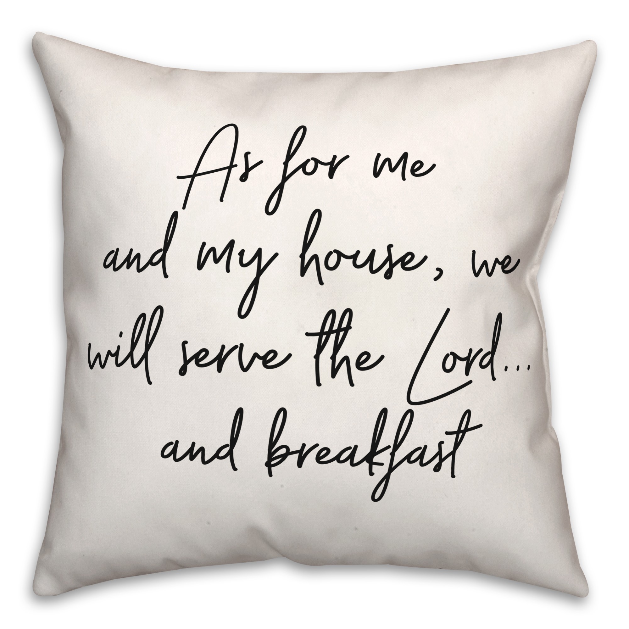 Serve Breakfast  18x18 Spun Poly Pillow