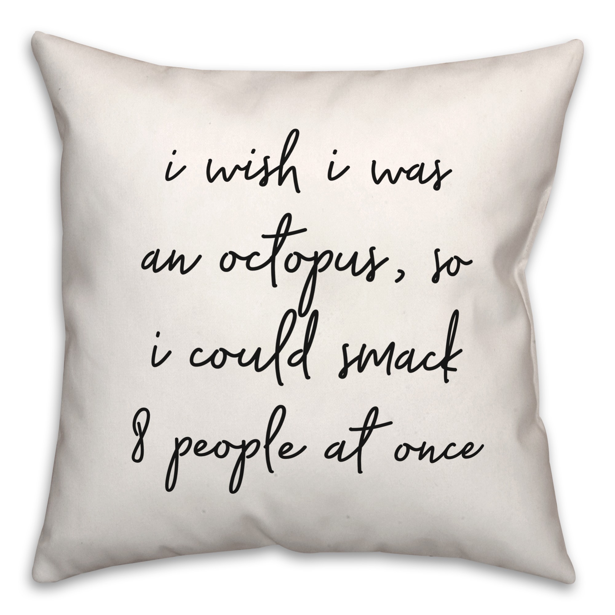 Smack Octopus  18x18 Spun Poly Pillow