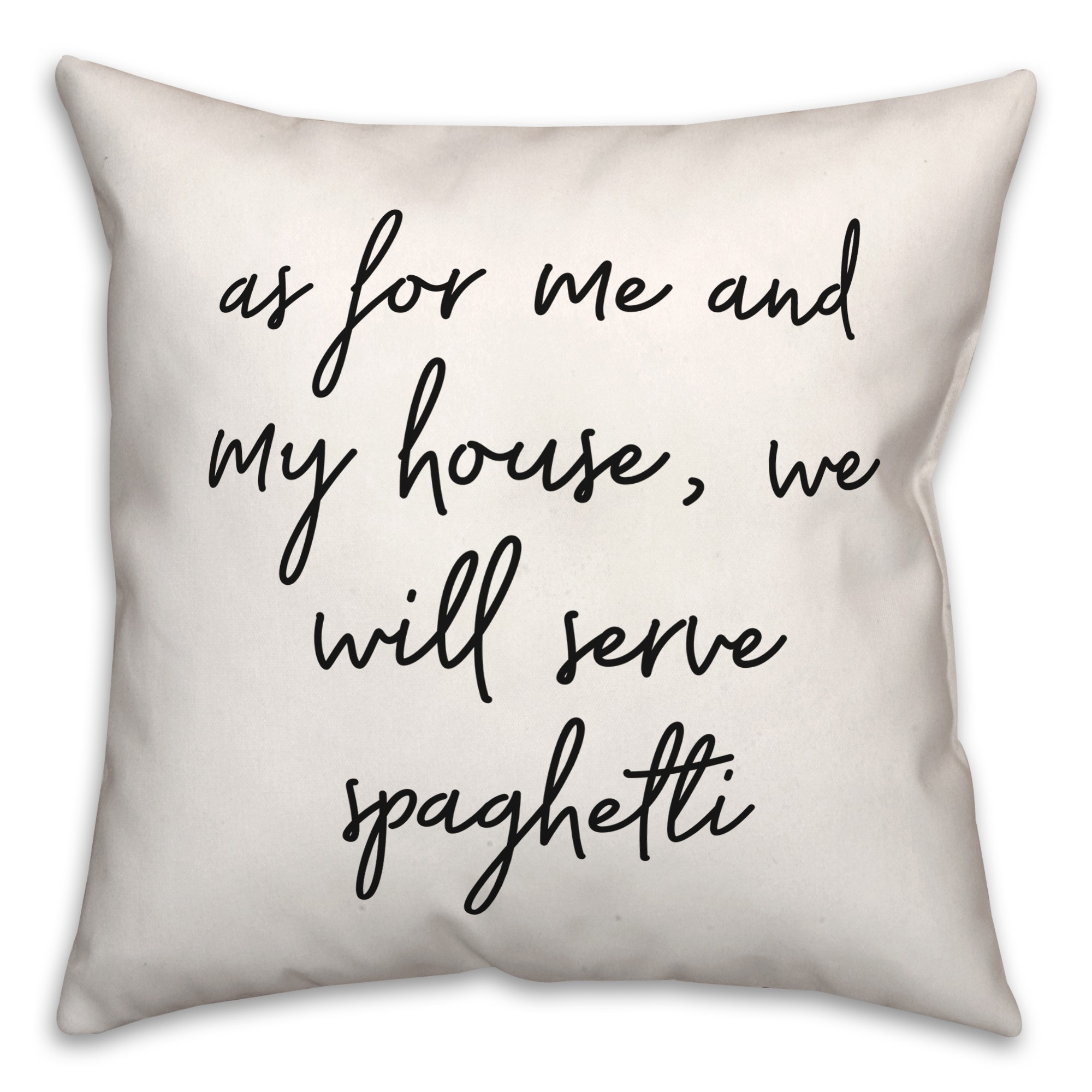 Spaghetti  18x18 Spun Poly Pillow