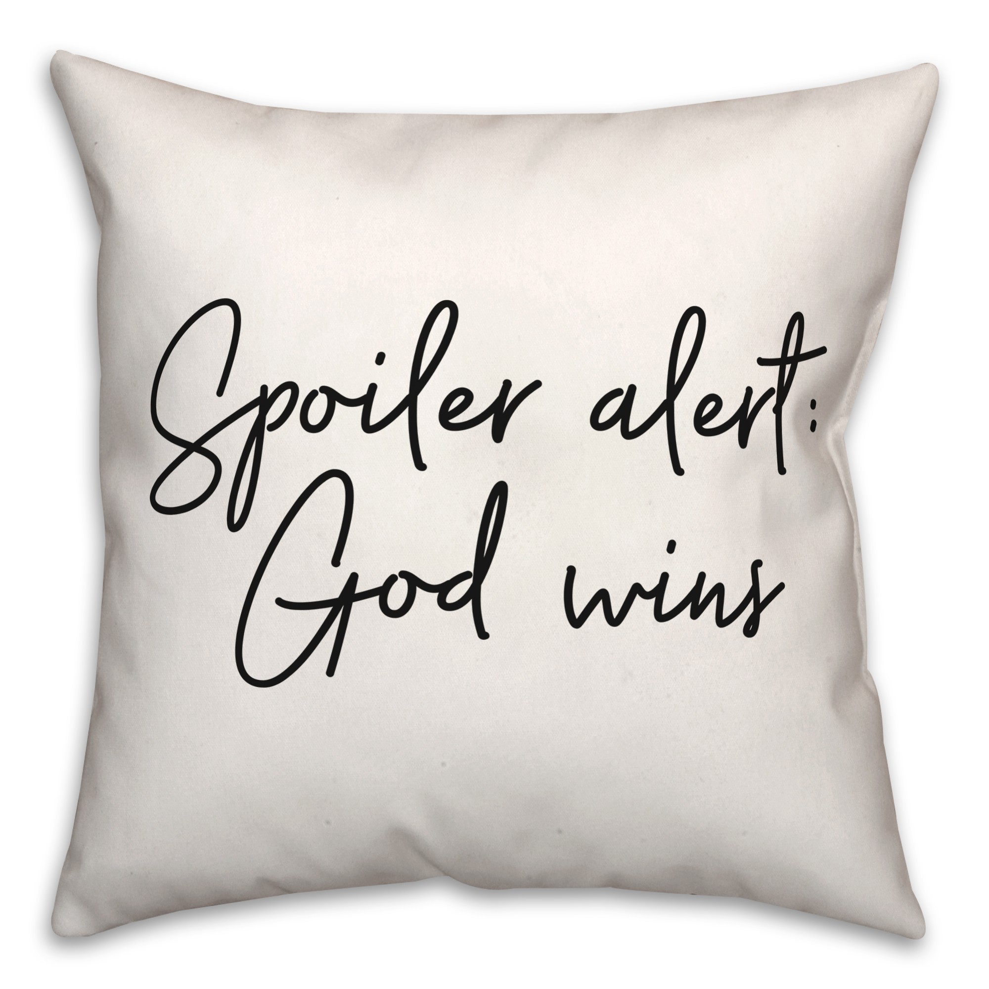 Spoiler Alert  18x18 Spun Poly Pillow