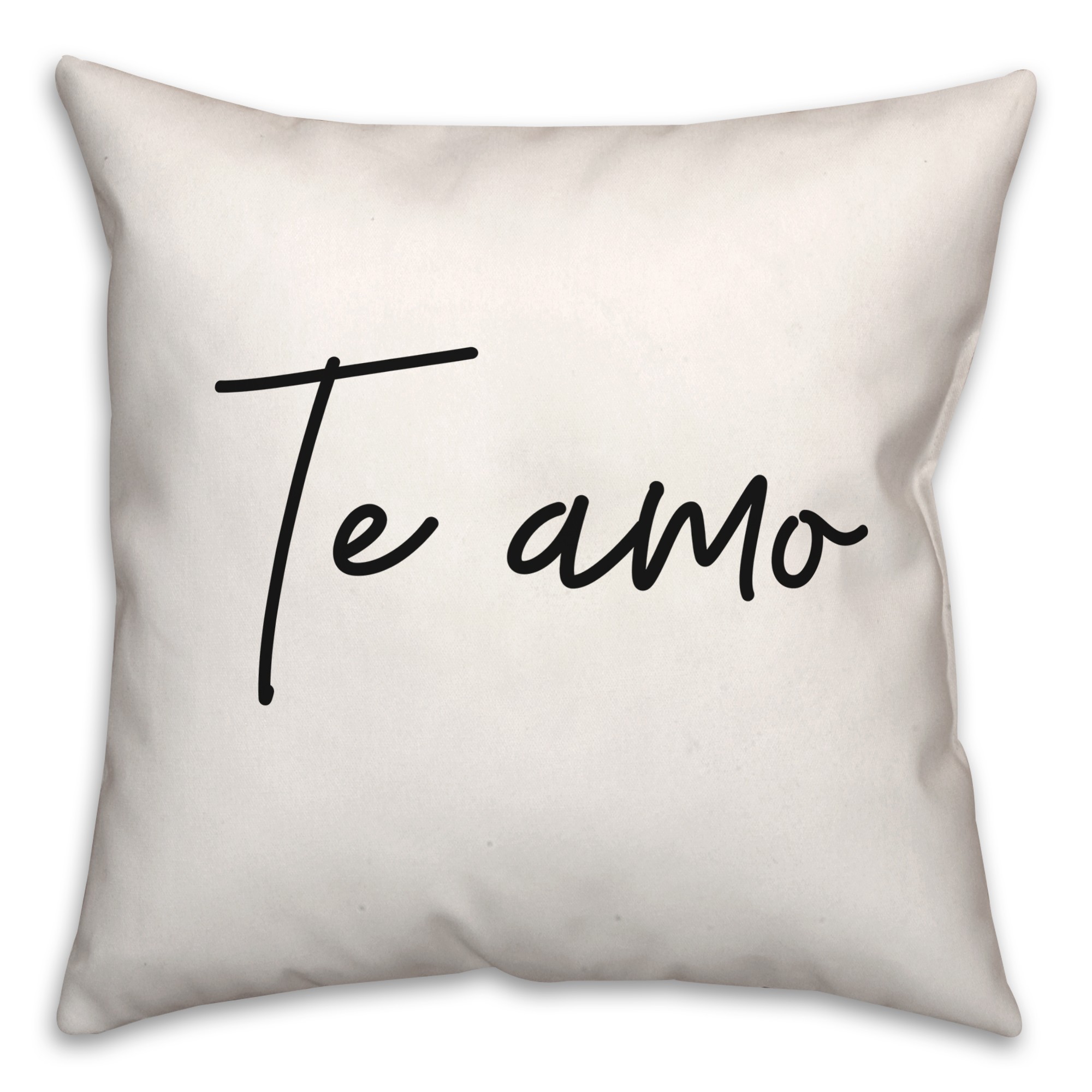 Te Amo  18x18 Spun Poly Pillow