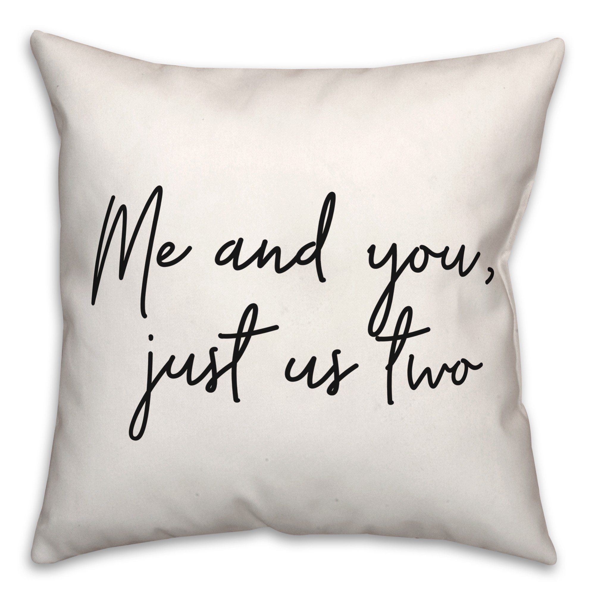 Two  18x18 Spun Poly Pillow