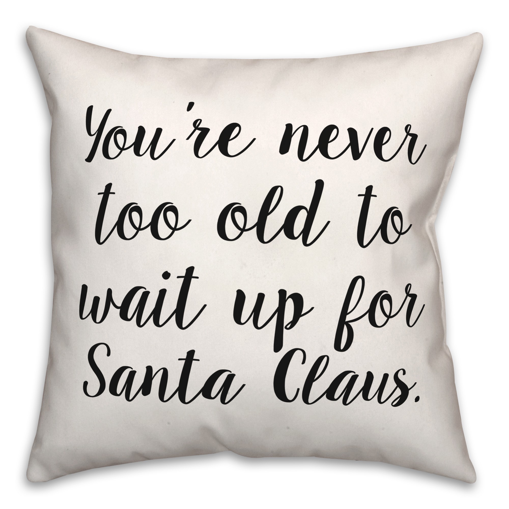 Wait For Santa  18x18 Spun Poly Pillow
