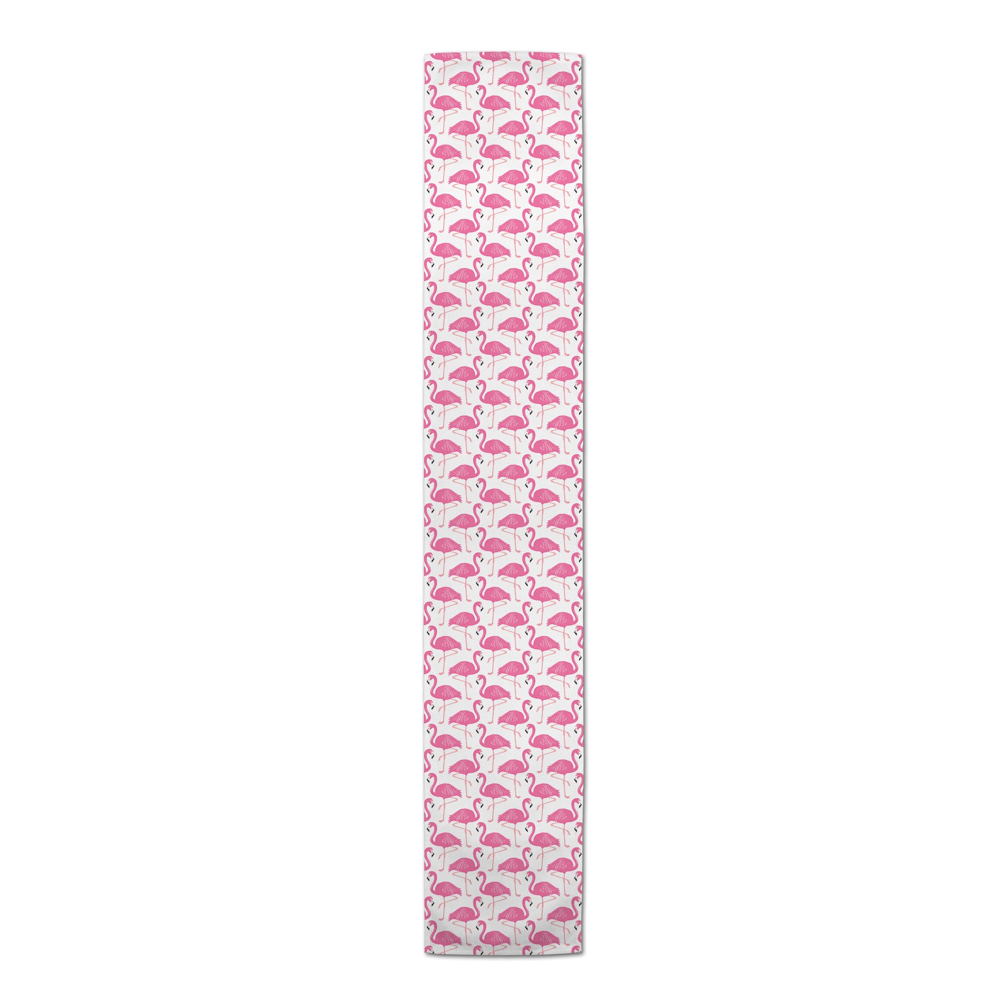 Pink Flamingos Poly Twill Table Runner