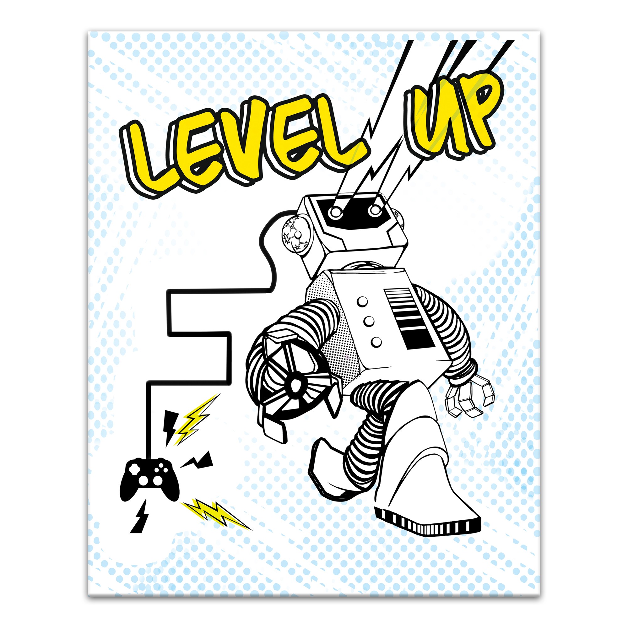 Robot Gamer  Wall Art