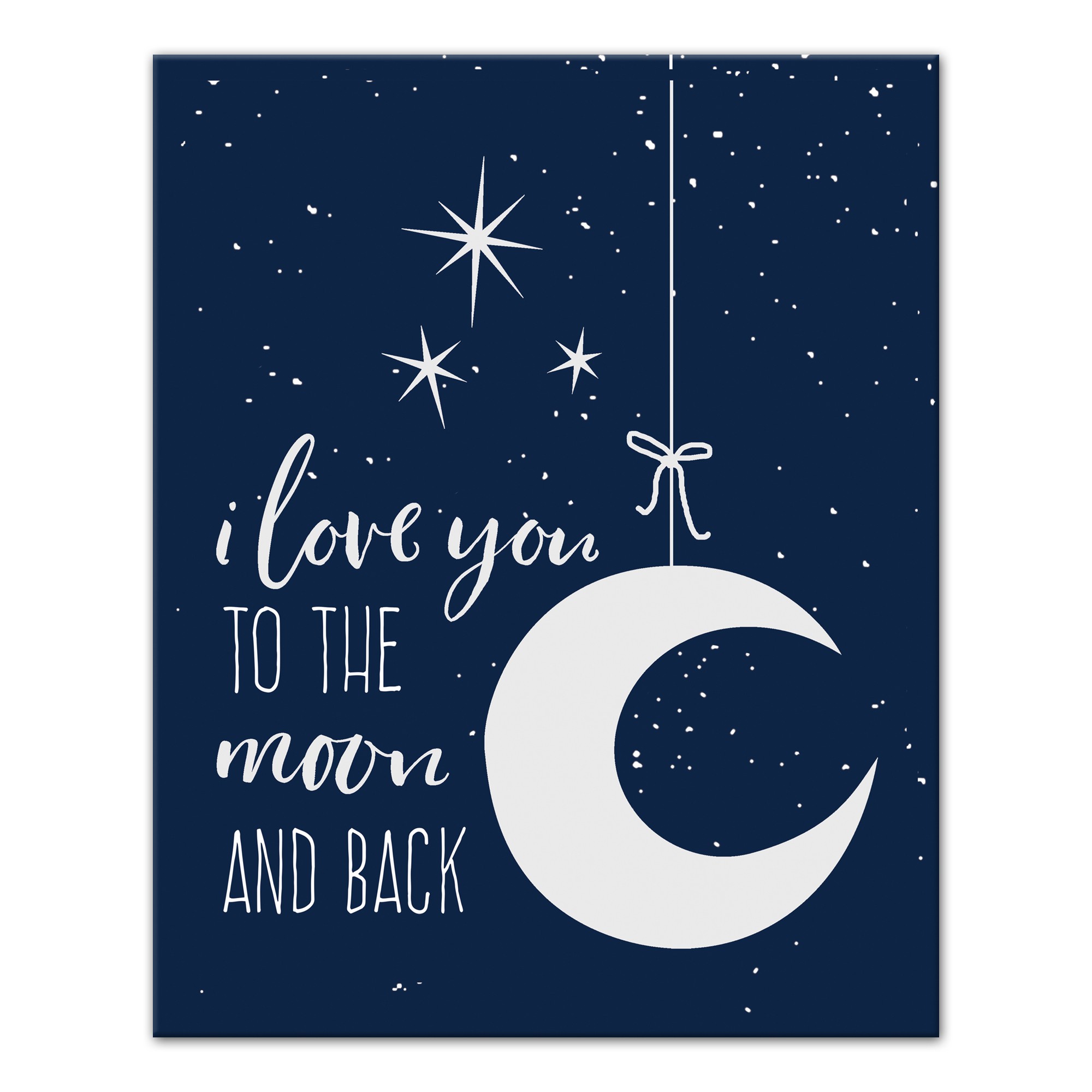 I Love You To The Moon And Back  Wall Art