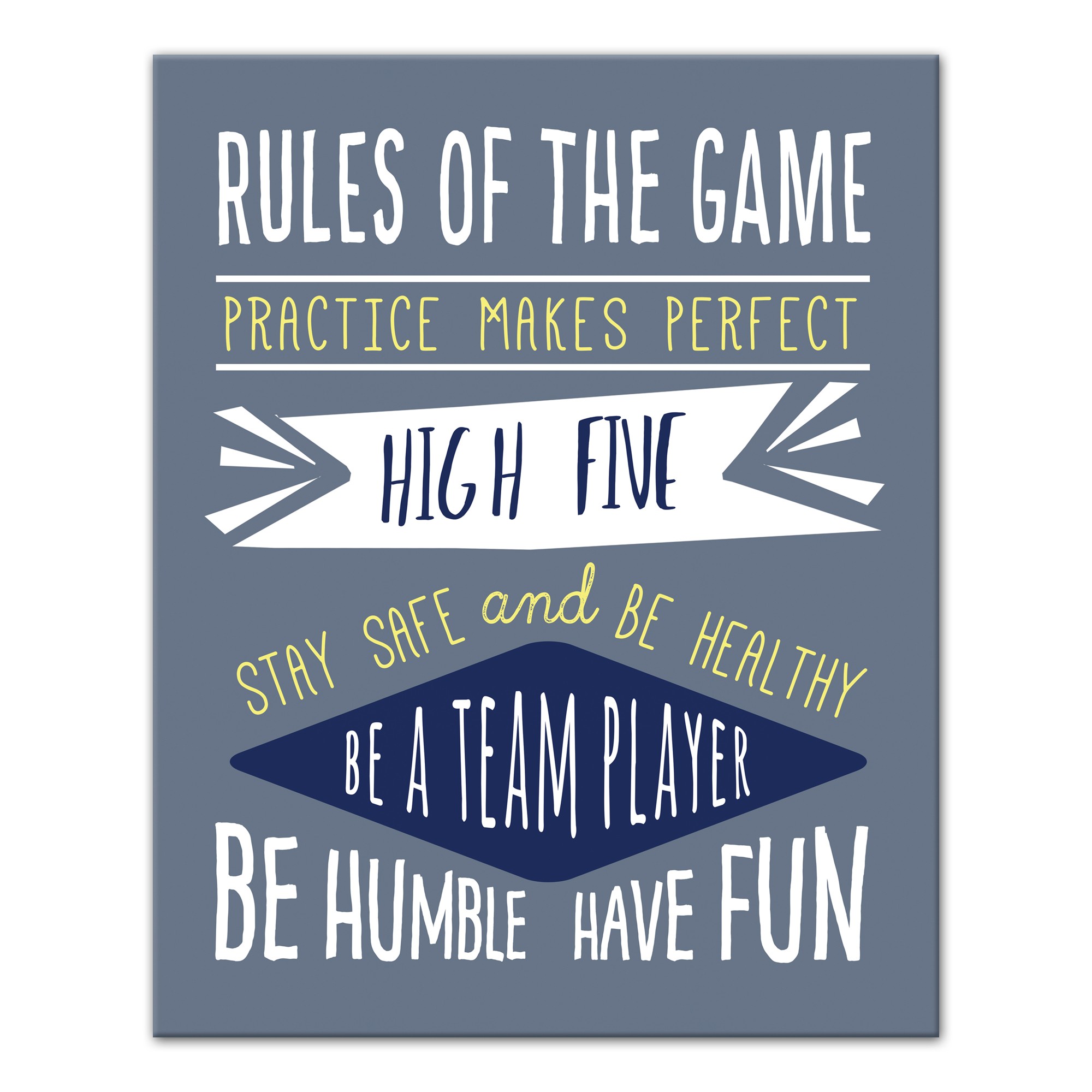 Rules Of The Game  Wall Art