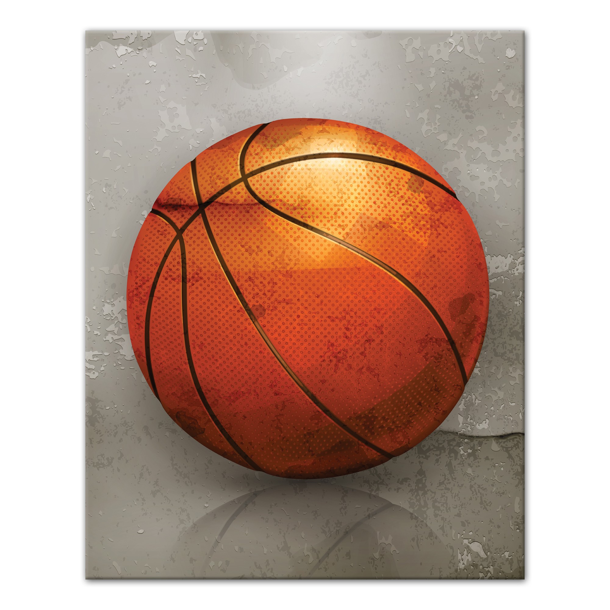 Painted Basketball  Wall Art
