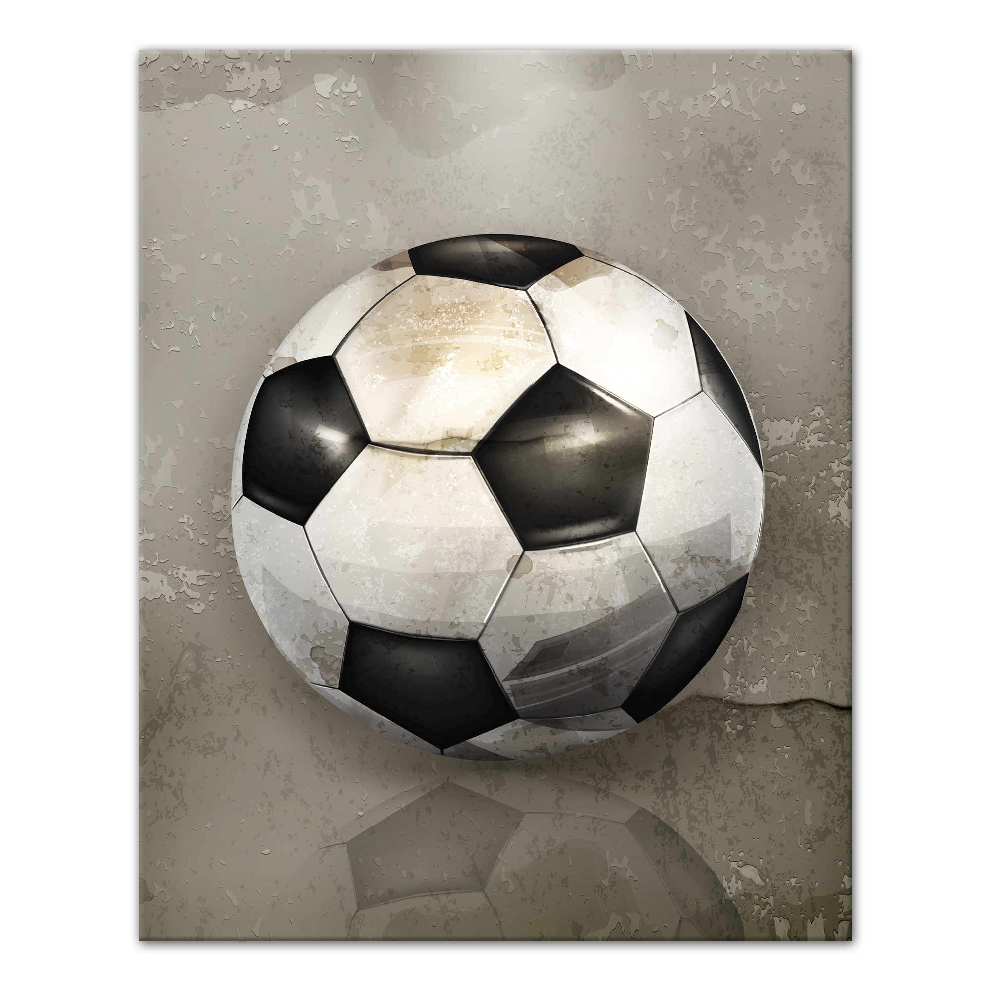 Painted Soccer Ball  Wall Art