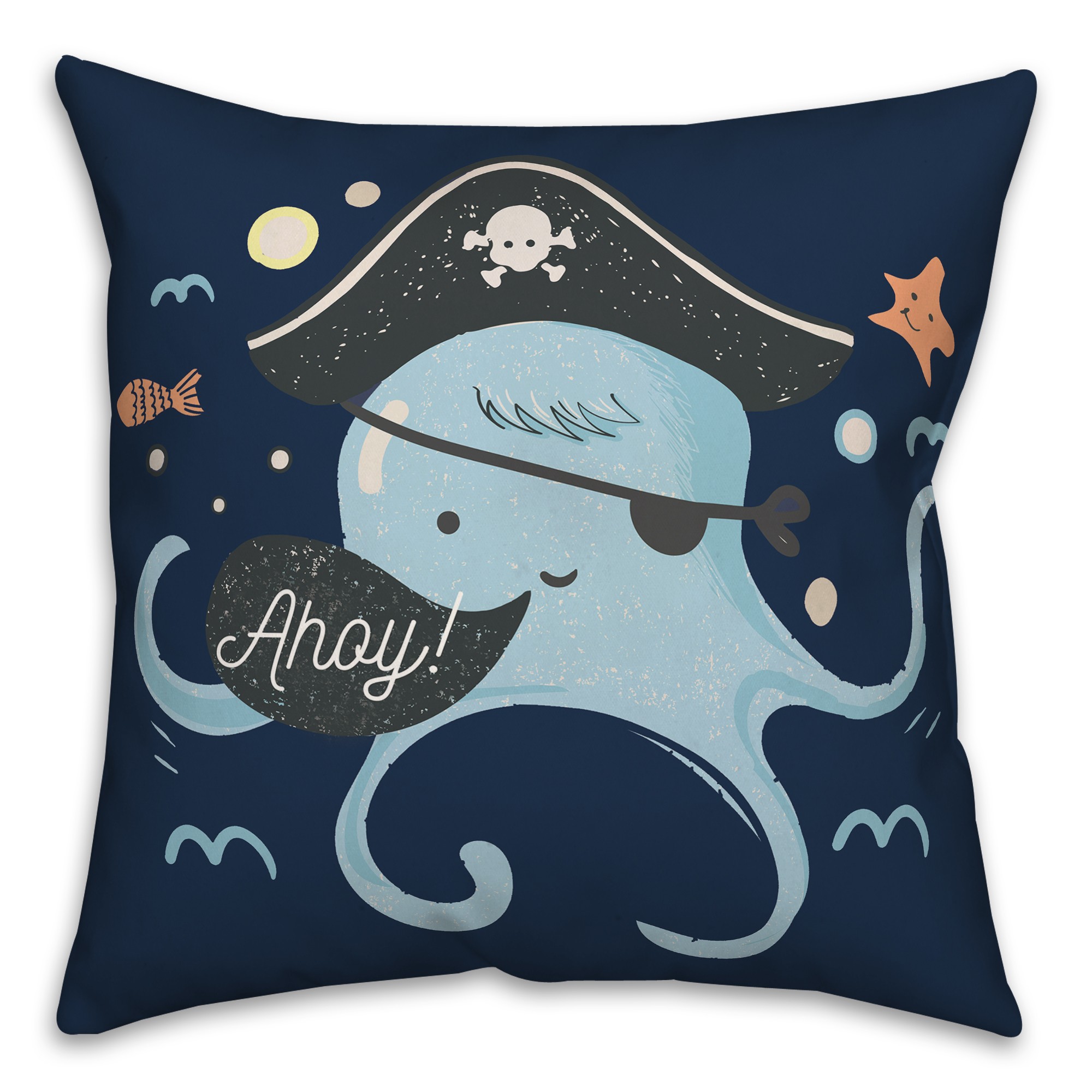 Ahoy Octopus  Pillow