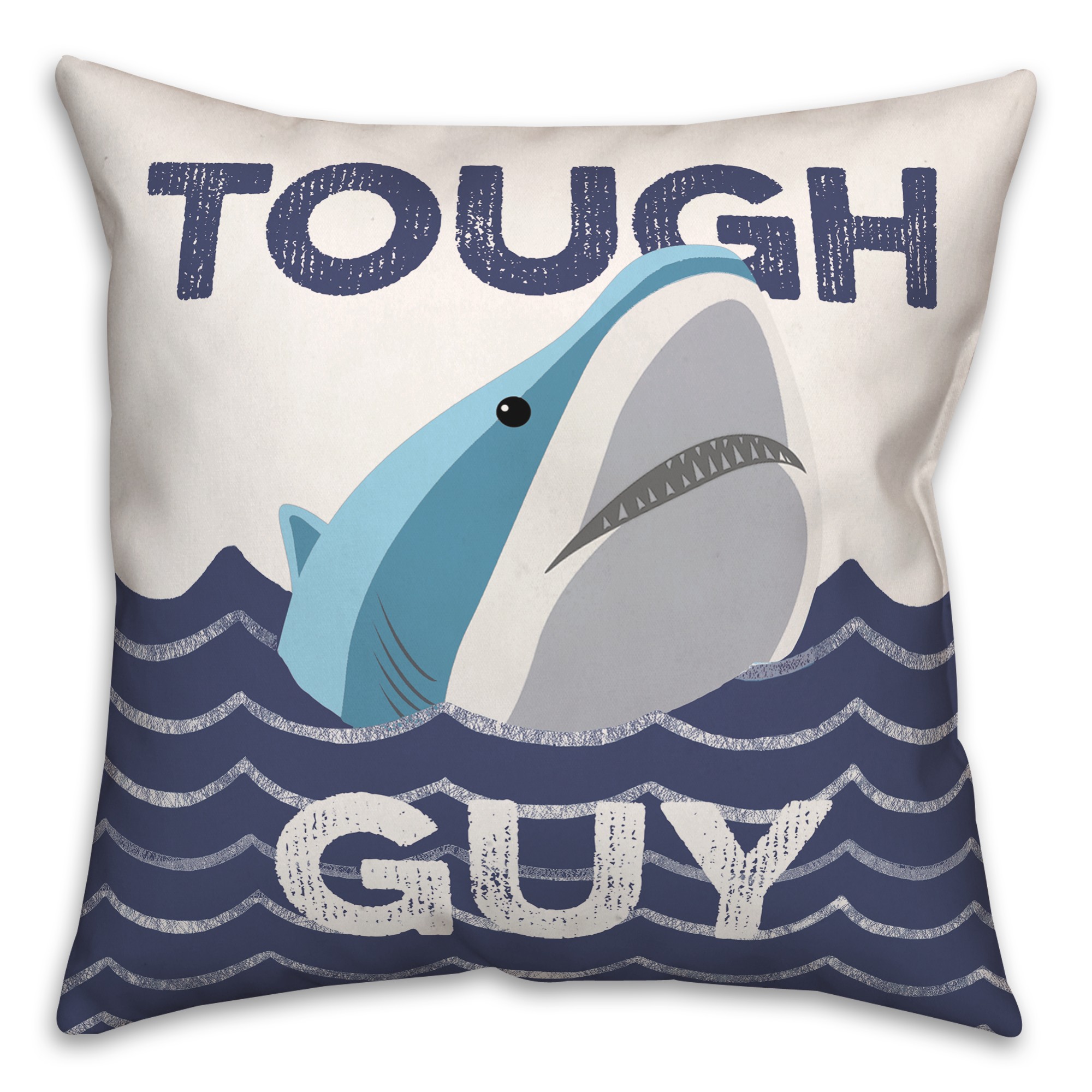 Tough Shark Guy Pillow