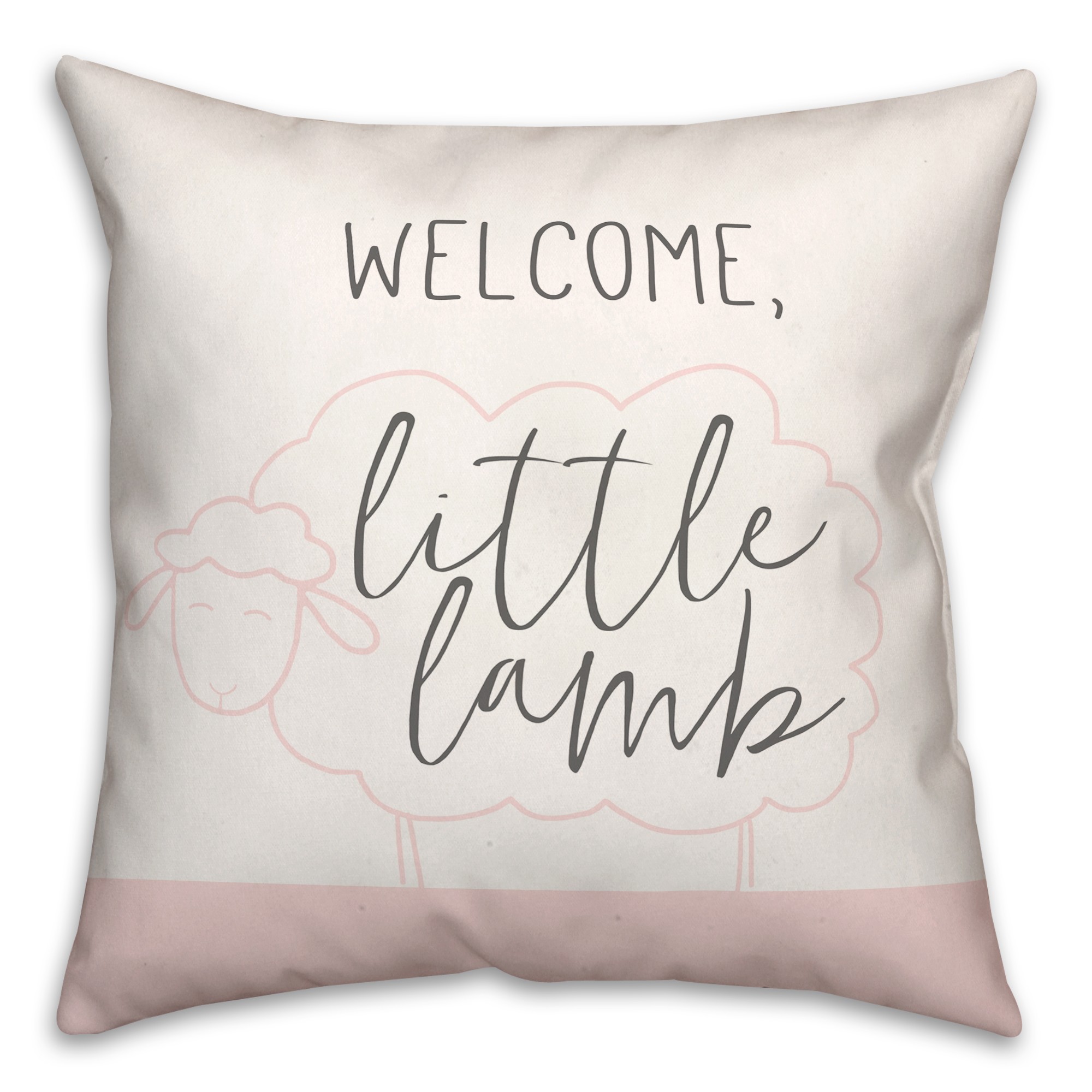Welcome Little Lamb Pillow