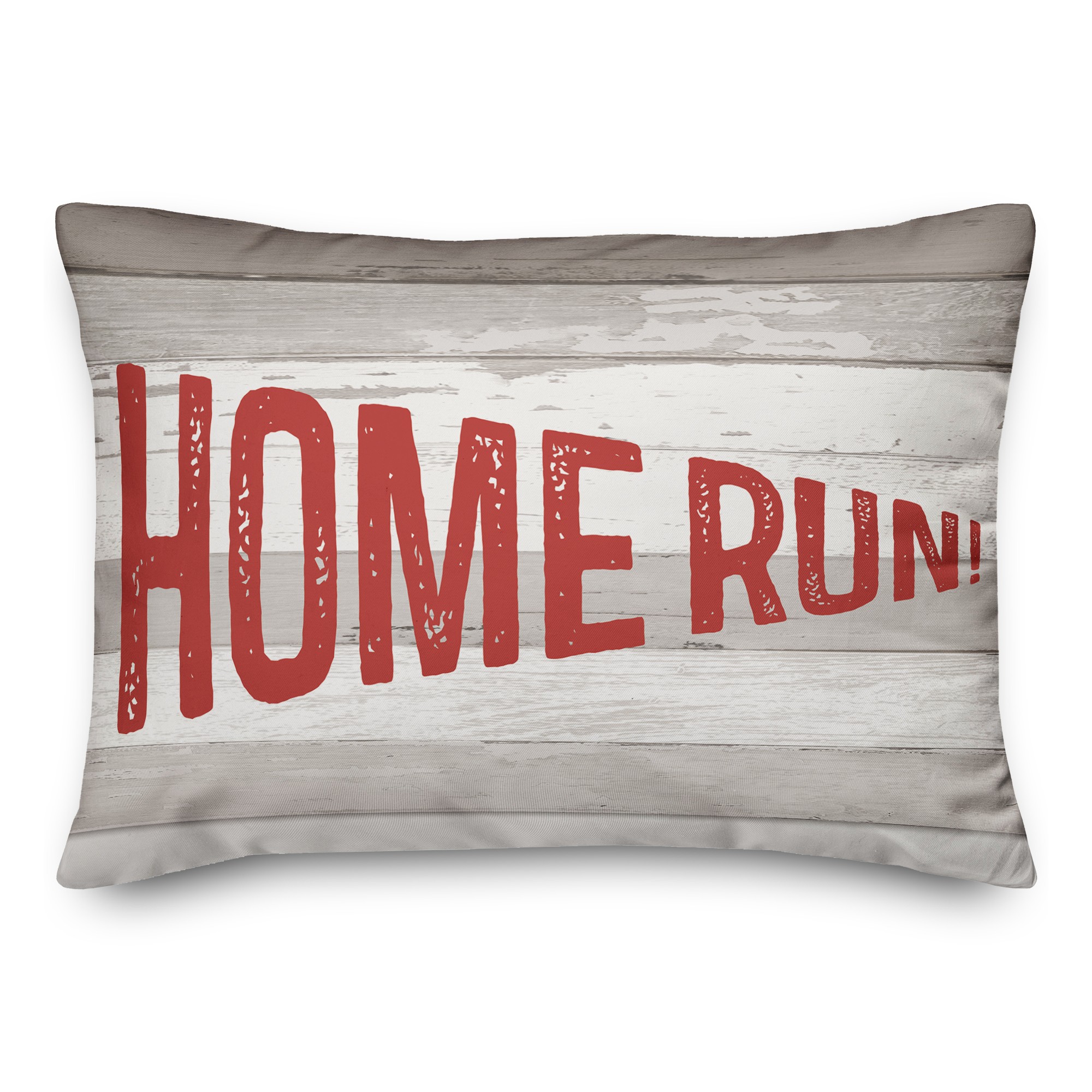 Home Run Pennant  14x20 Spun Poly Pillow