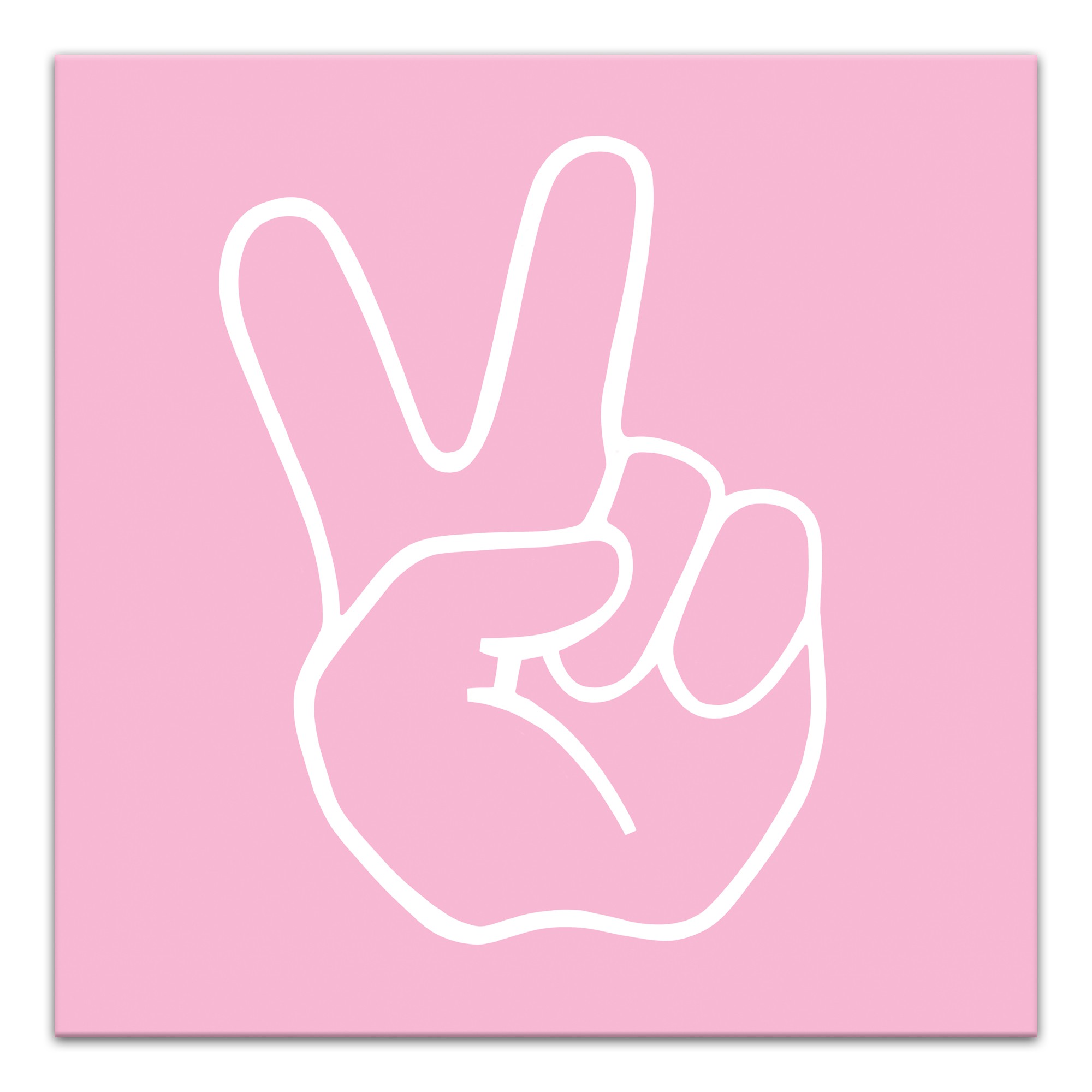 Peace Sign Pink Wall Art