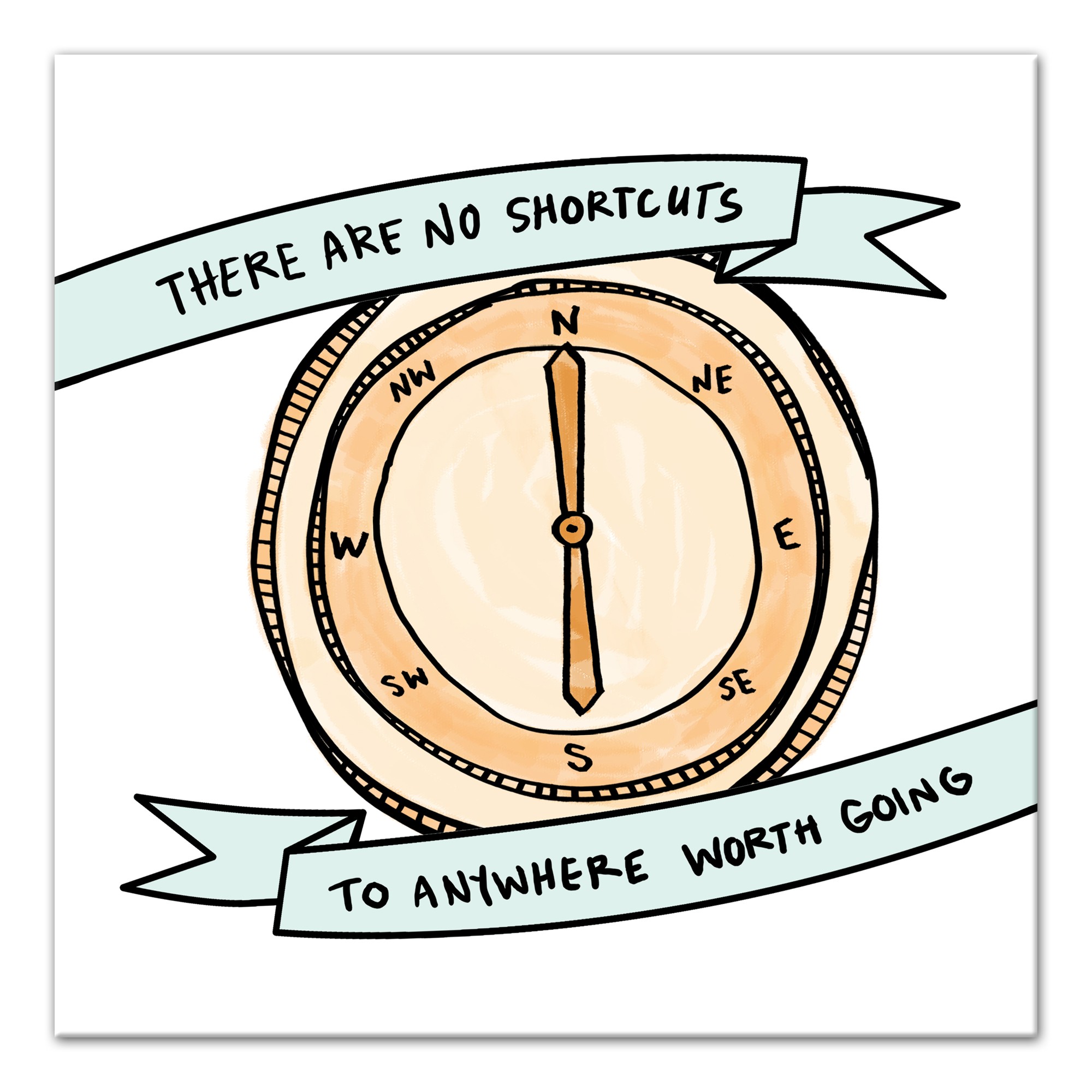 Shortcut Compass Wall Art