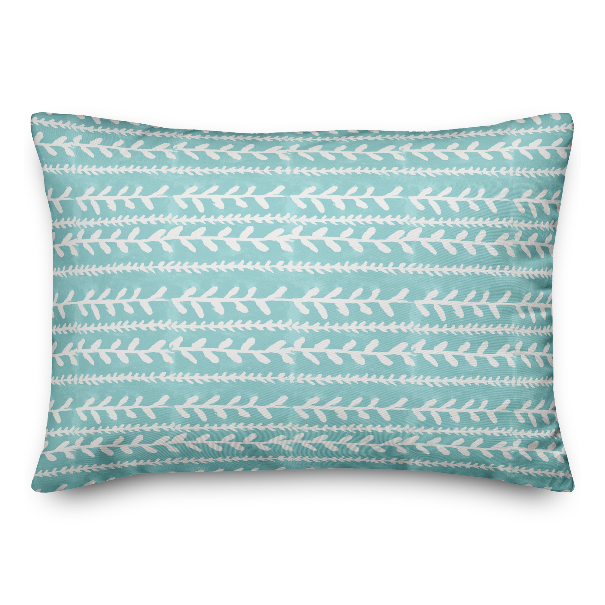 Blue Watercolor Floral 14x20 Indoor / Outdoor Pillow
