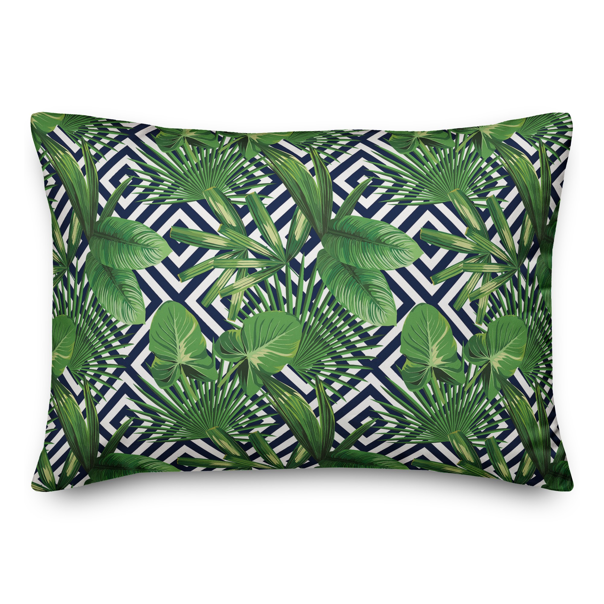 Geometric Palms 14x20 Indoor / Outdoor Pillow