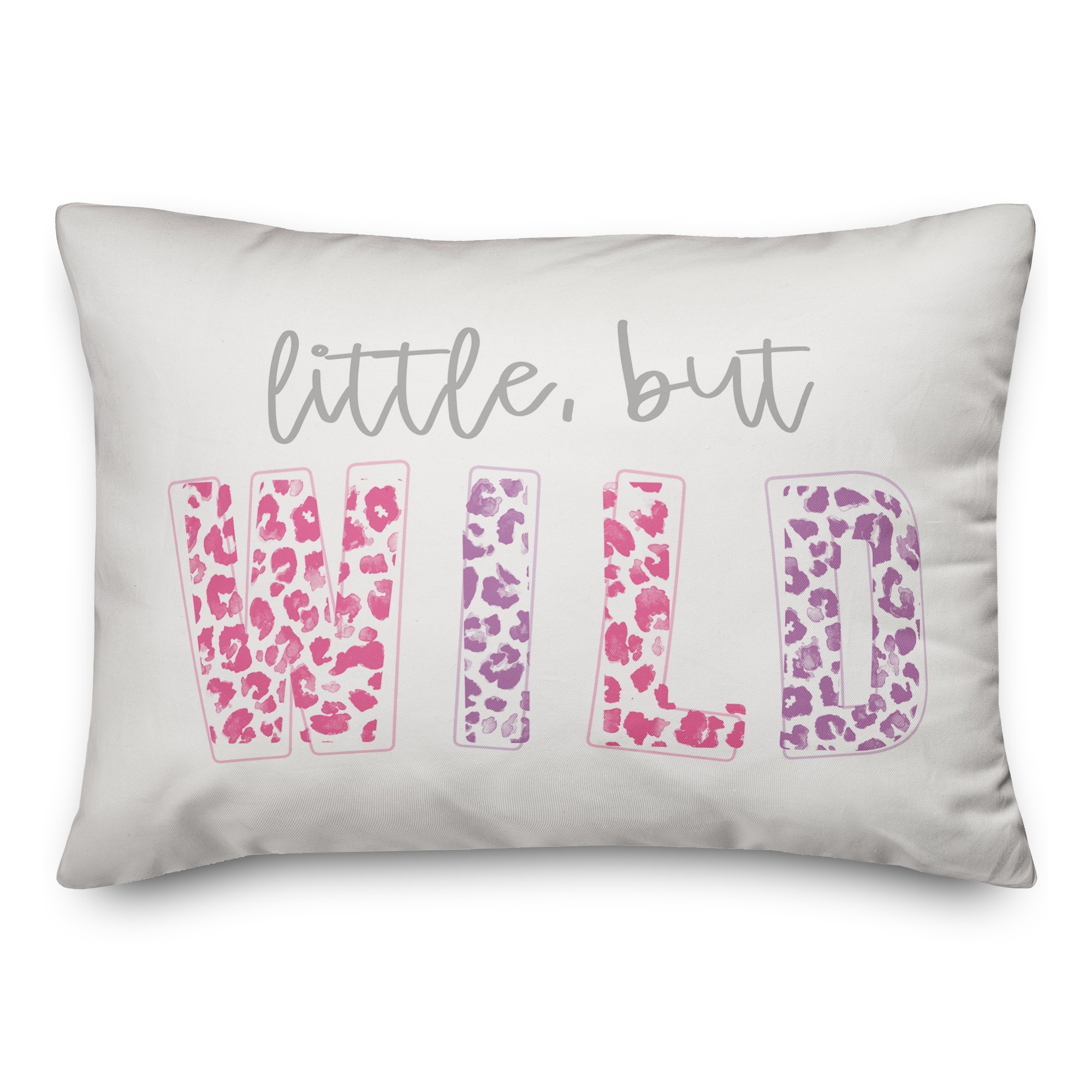 Little but Wild Cheetah Print 14x20 Spun Poly Pillow